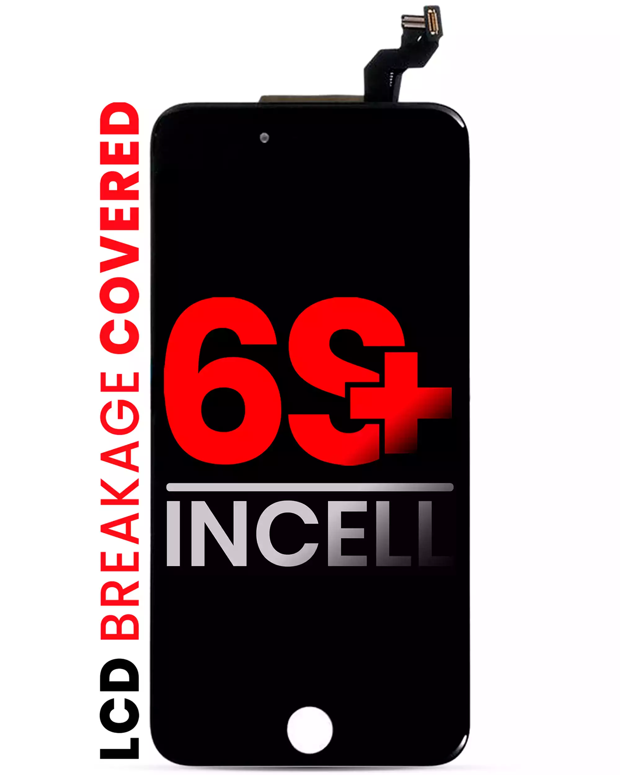 Lcd Assembly With Steel Plate Compatible For Iphone 6S Plus (Aftermarket Pro: Xo7 Incell) (Black)