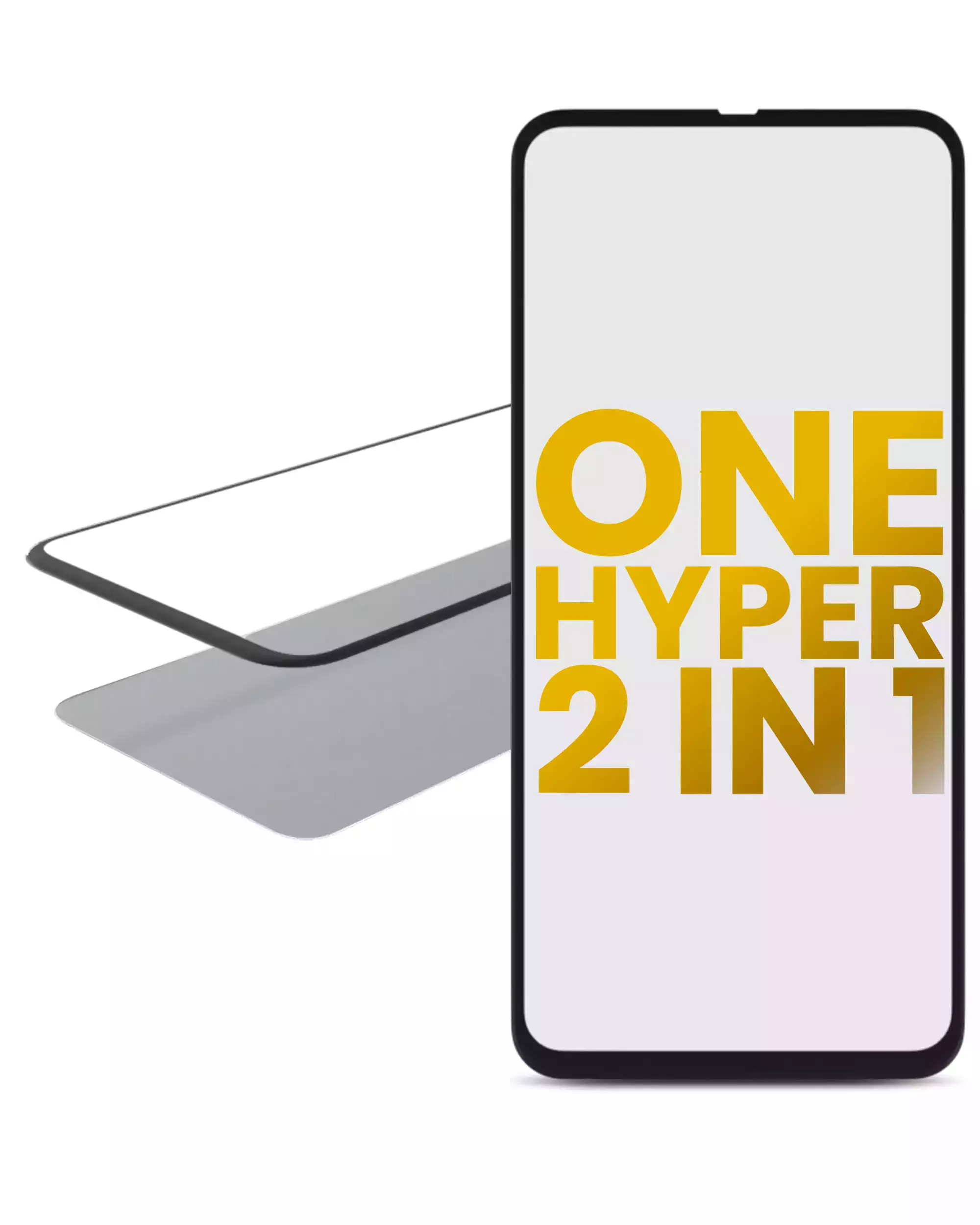 2 in 1 Front Glass With OCA Pre-Installed Compatible For Motorola One Hyper (XT2027 / 2020)