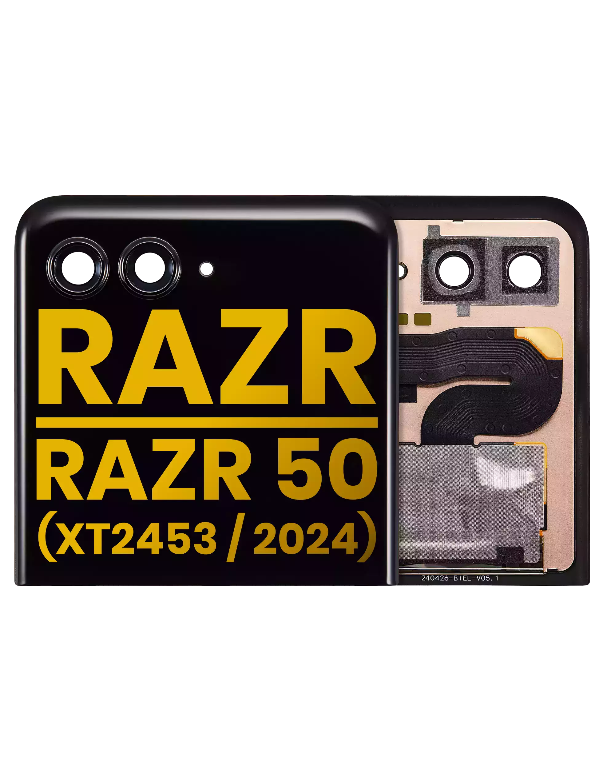 Outer OLED Assembly Without Frame Compatible For Motorola Razr / Razr 50 (XT2453 / 2024) (Refurbished) (All Colors)