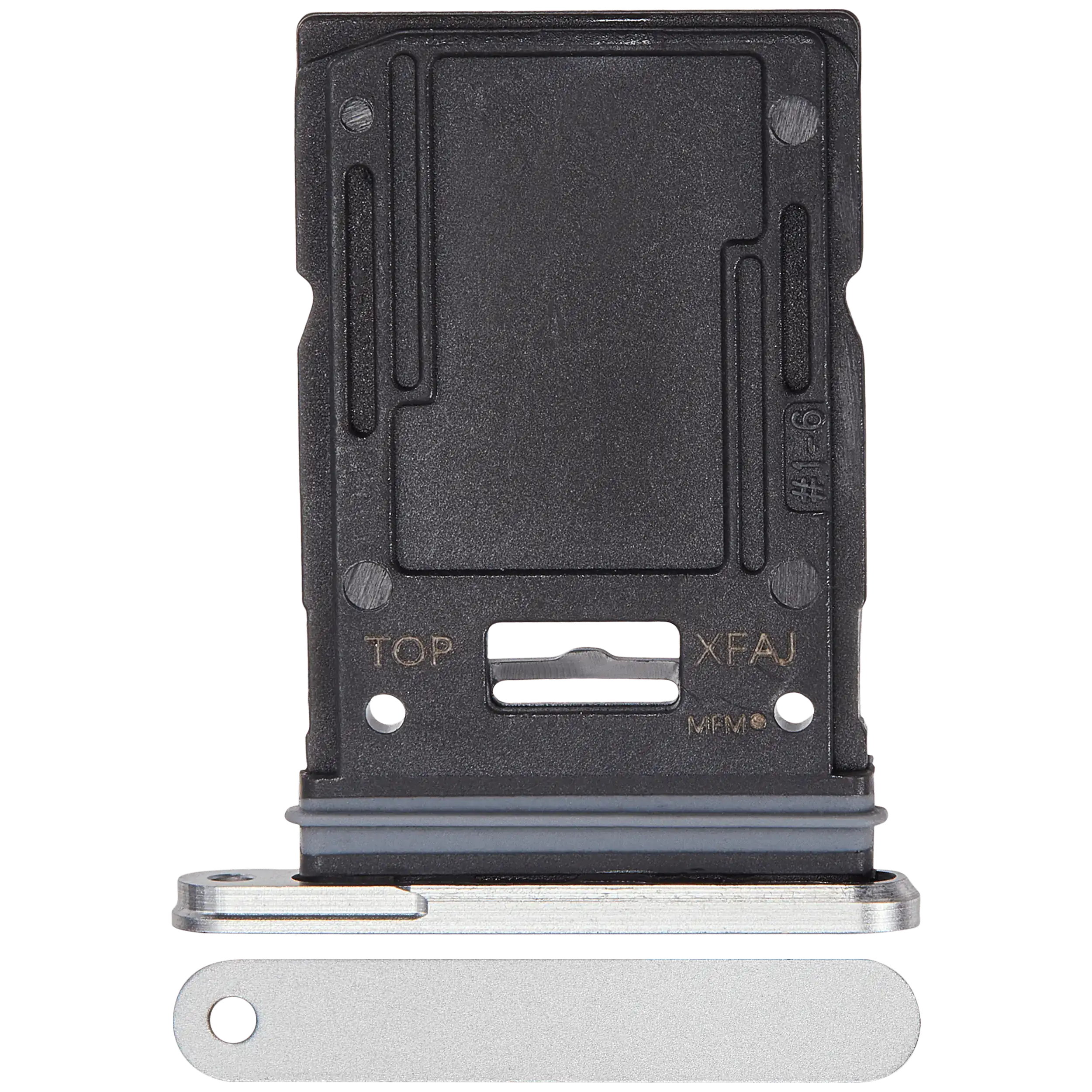 Micro Sd Sim Card Tray Compatible For Samsung Galaxy Tab S9 Fe Plus  (X610) (Wifi Only) (2023) (Silver)
