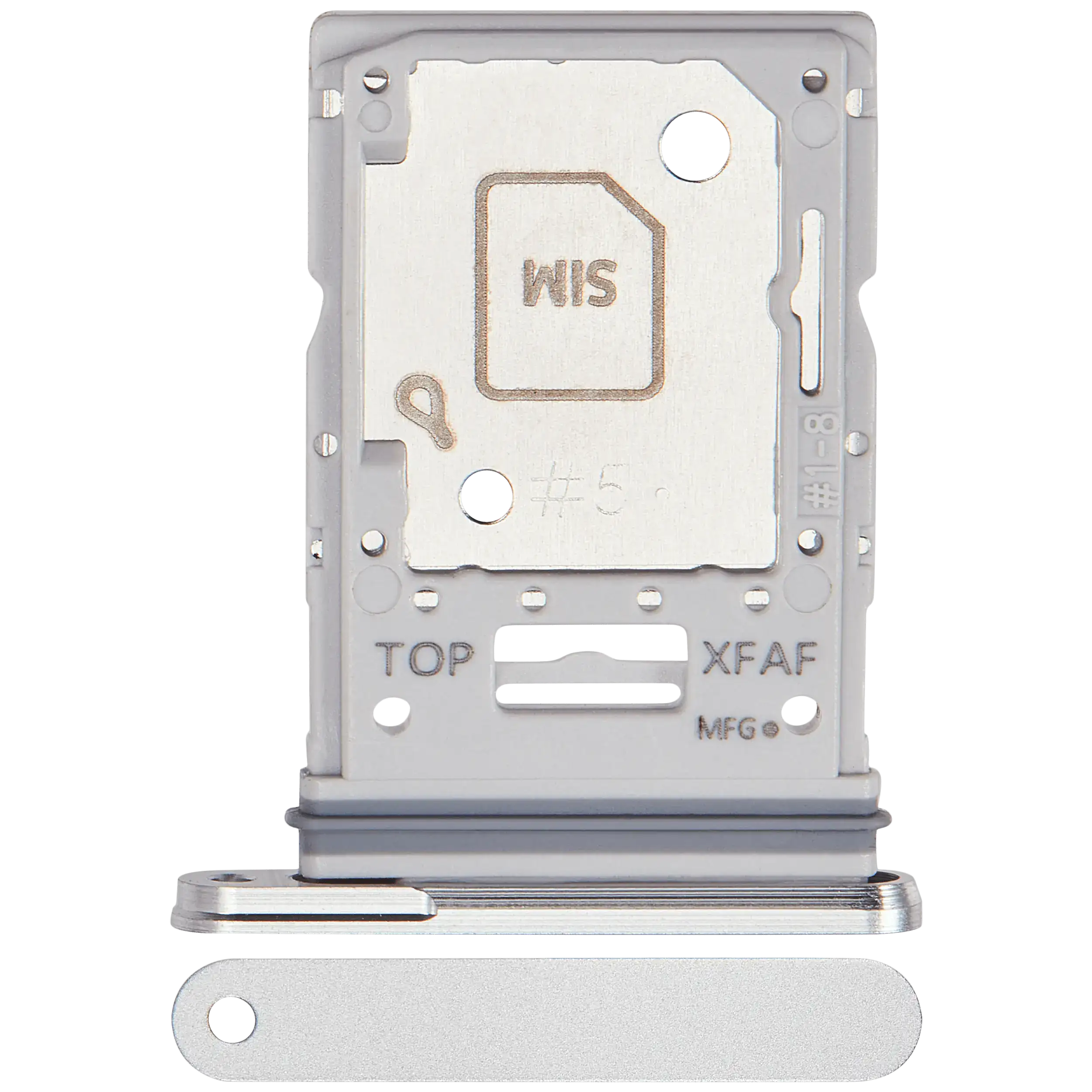 Dual Sim Card Tray Compatible For Samsung Galaxy Tab S9 Fe Plus  ( X616) (2023) (Silver)
