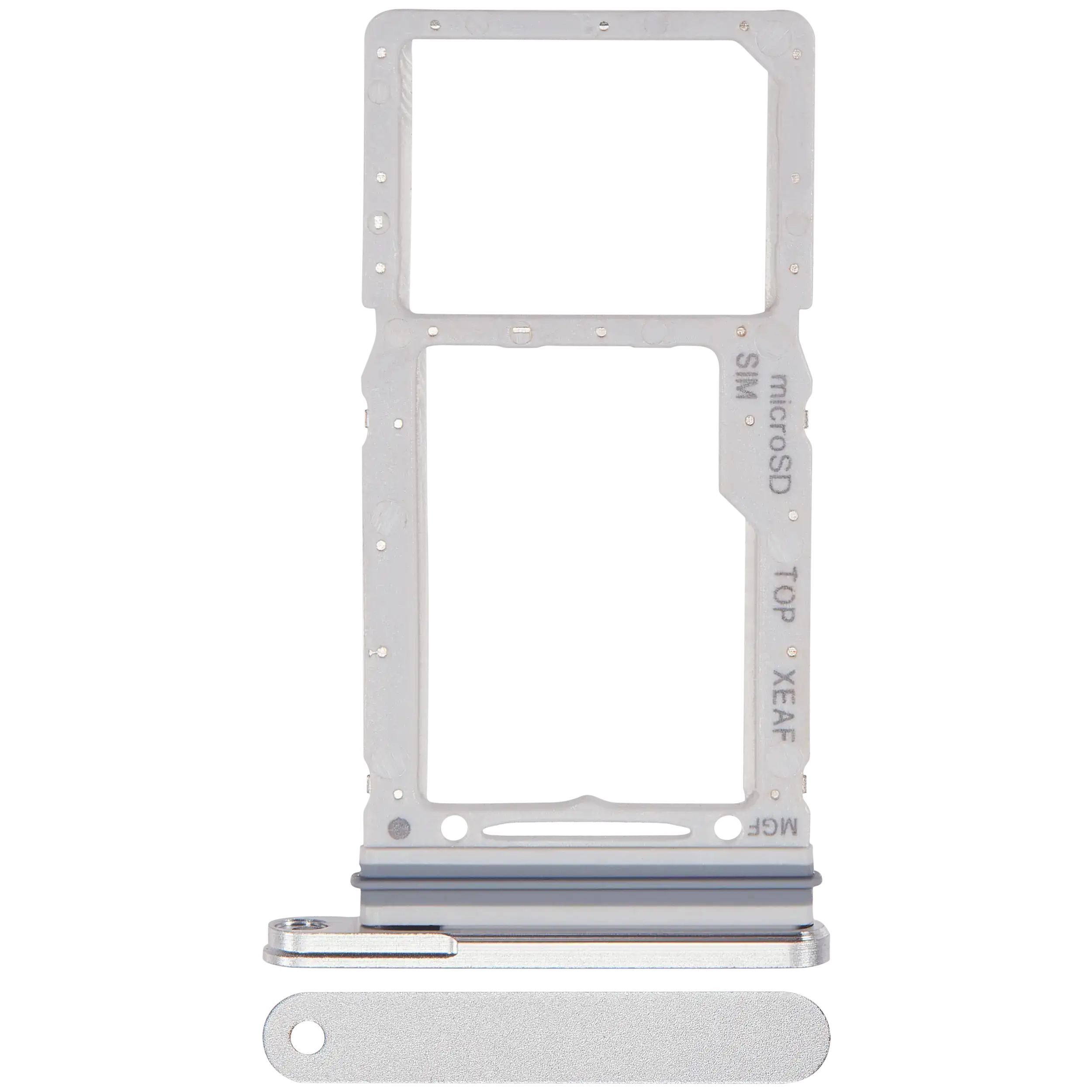 Dual Sim Card Tray Compatible For Samsung Galaxy Tab S9 Fe 10.9"  (X516) (2023) (Silver)