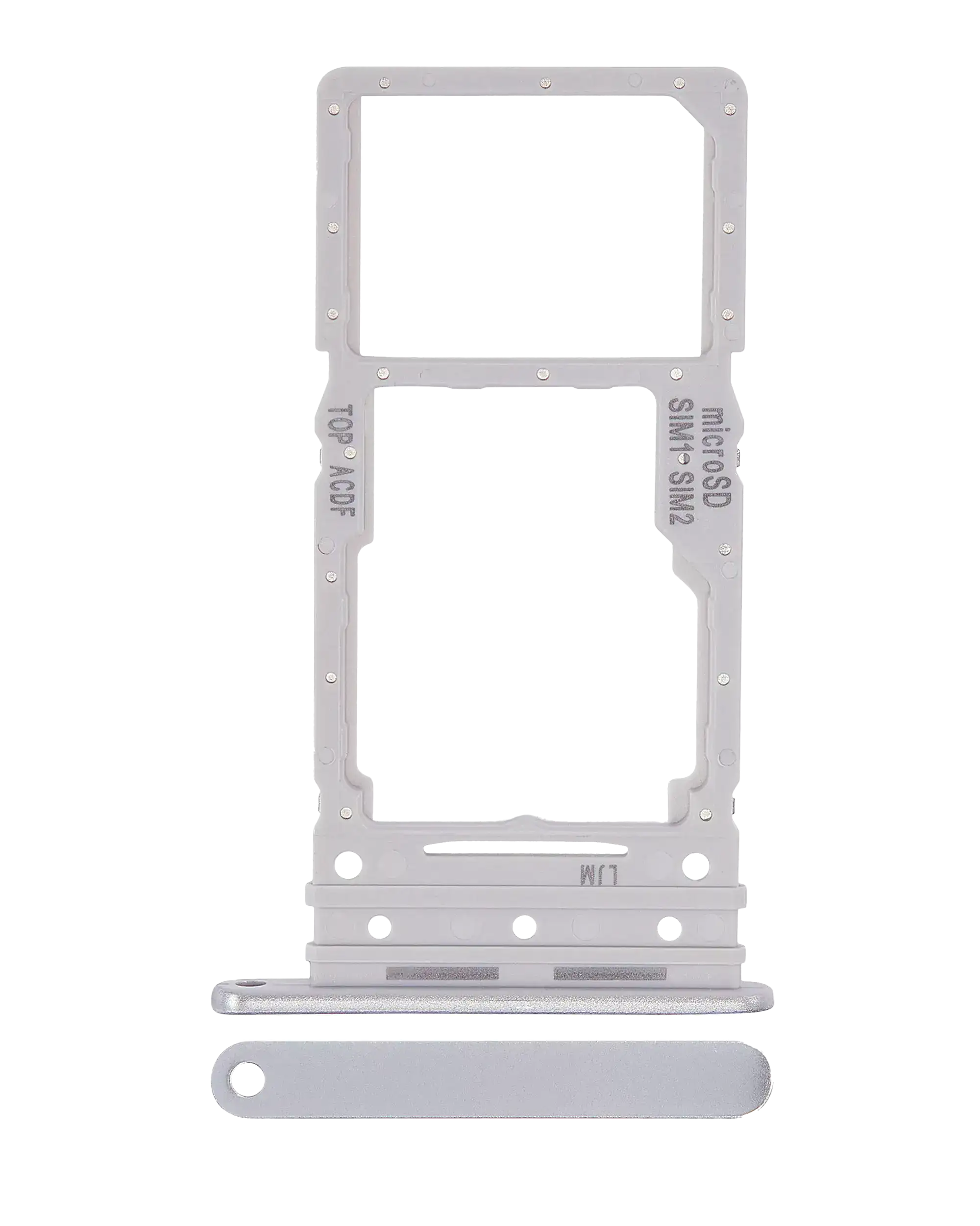 Dual Sim Card Tray Compatible For Samsung Galaxy A34 (A346 / 2023) (Silver)