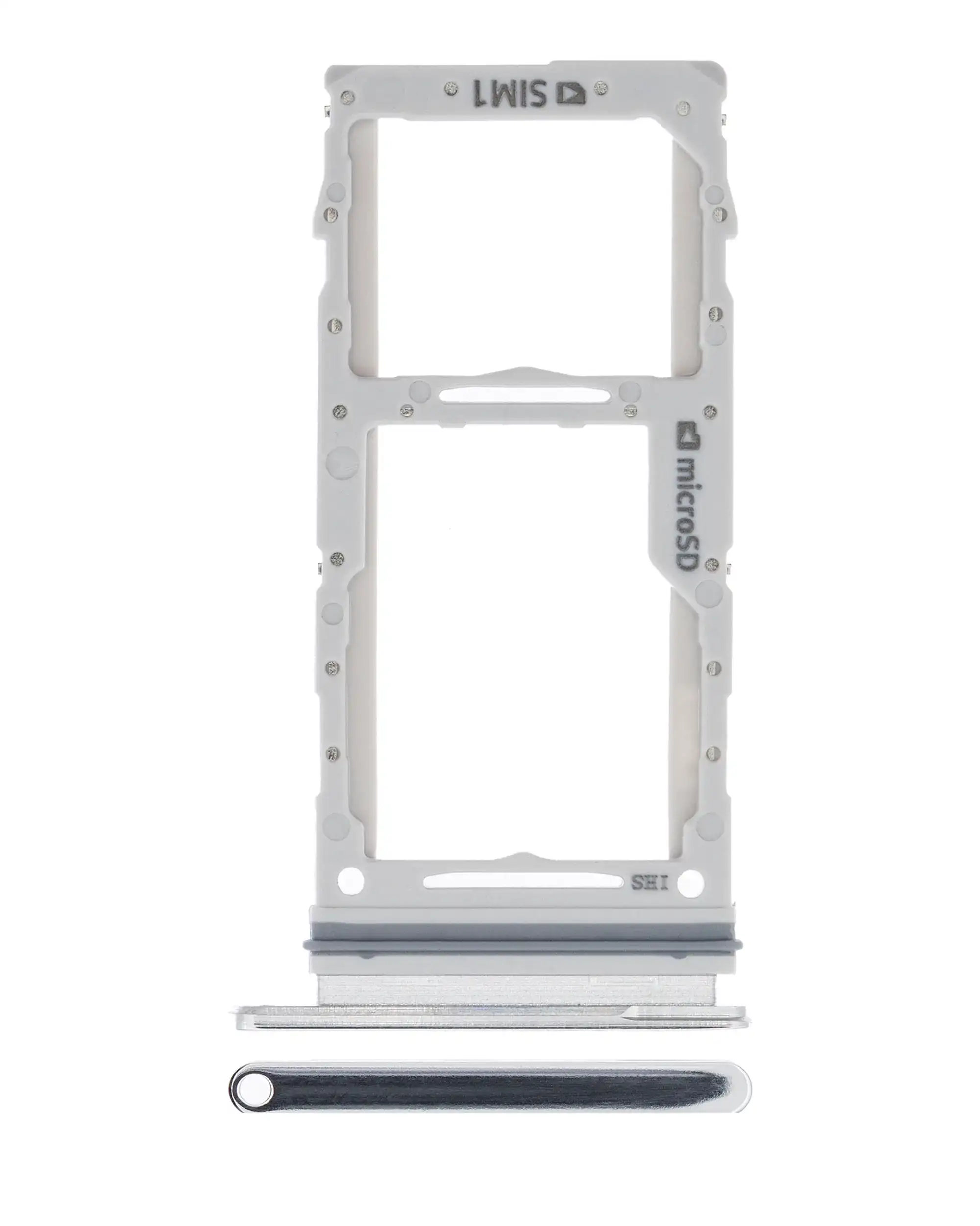 Dual Sim Card Tray Compatible For Samsung Galaxy A90 5G (A908 / 2019) (White)