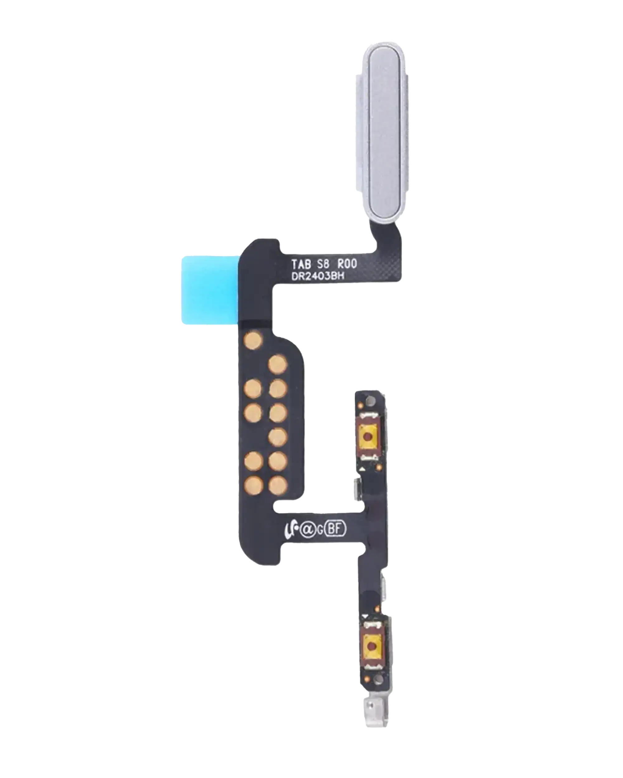 Fingerprint Sensor Cable With Flex Compatible For Samsung Galaxy Tab S8 (X700 / X706) (2022)  (Silver)