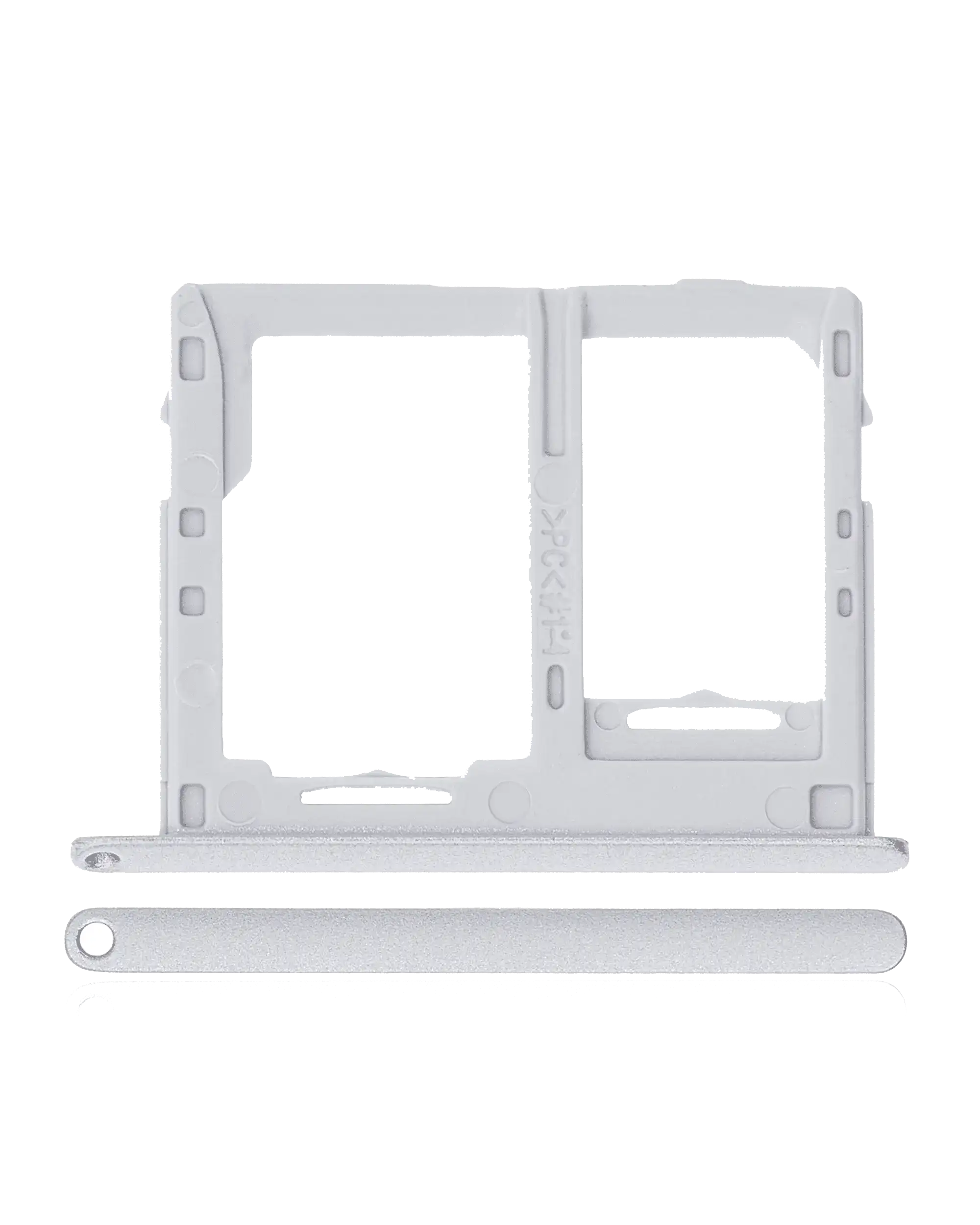 Dual Sim Card Tray Compatible For Samsung Galaxy Tab A 10.1" (T517 / T515) (2019) (Silver)