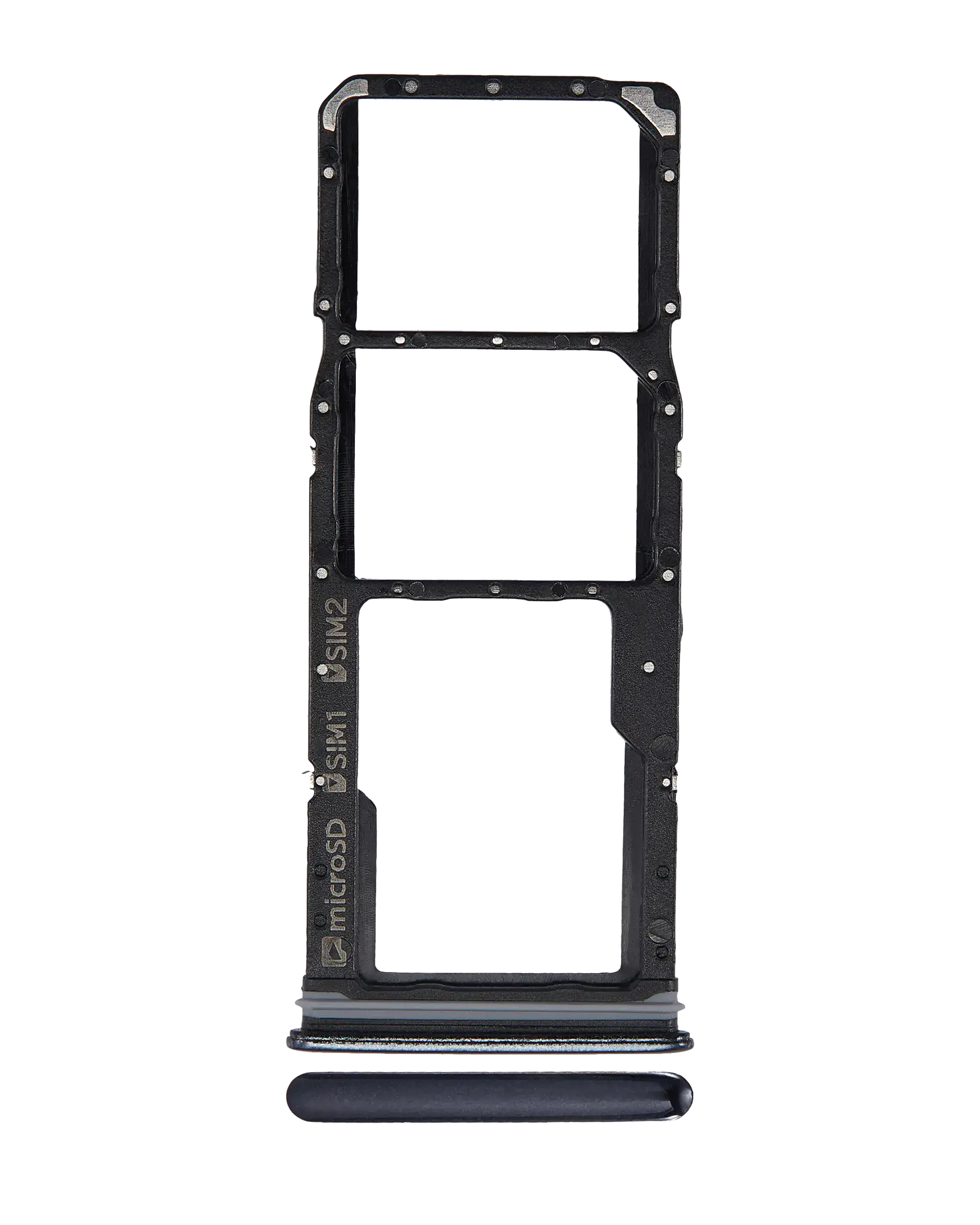 Dual Sim Card Tray Compatible For Samsung Galaxy A9 (A920 / 2018) (Caviar Black)