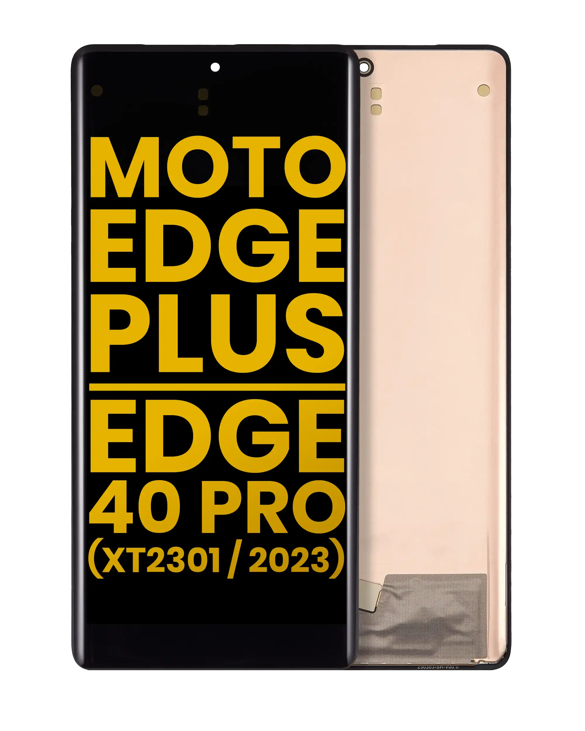 Oled Assembly Without Frame Compatible For Motorola Moto Edge Plus / Edge 40 Pro (Xt2301 / 2023) (Refurbished) (All Colors)