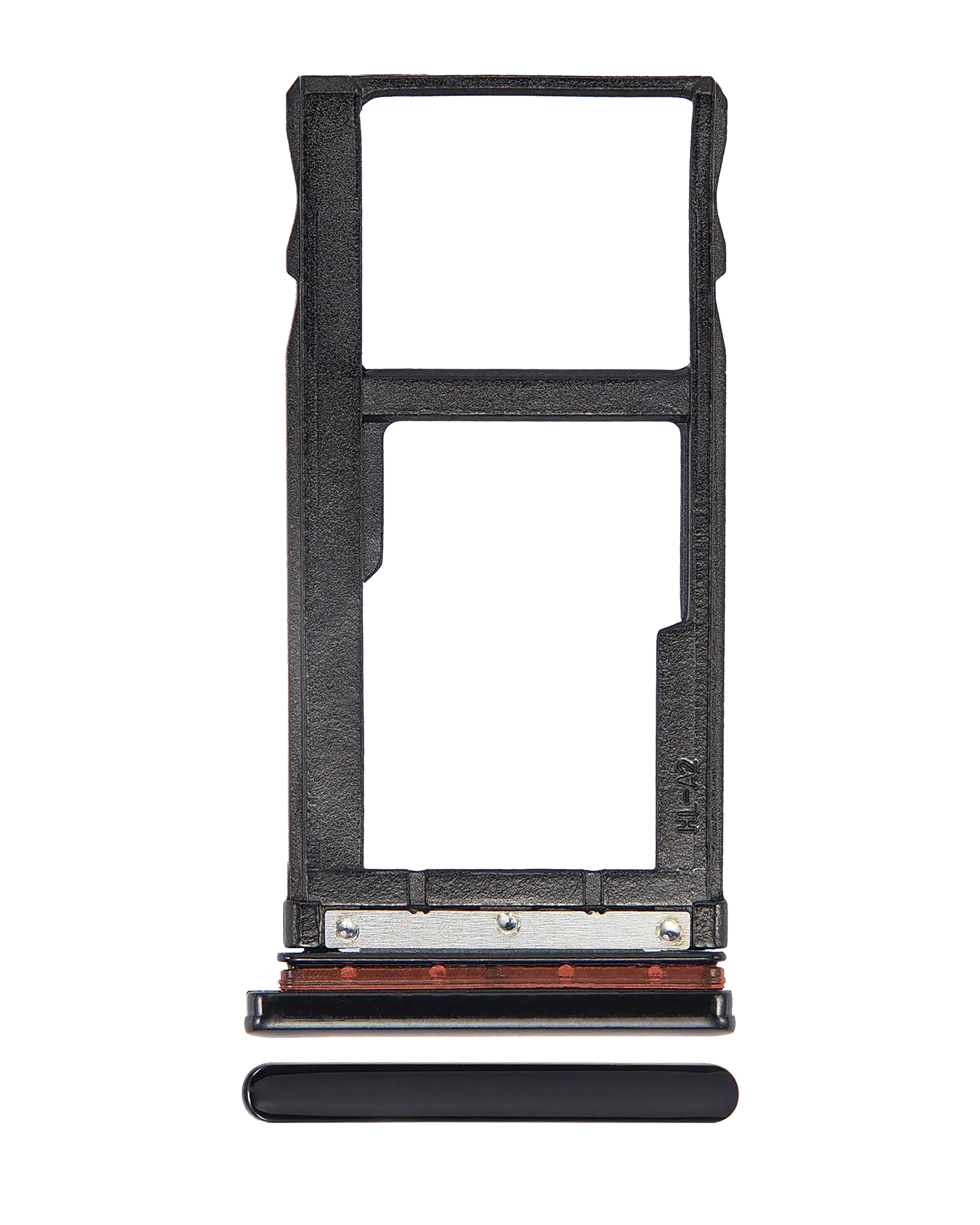 Dual Sim Card Tray Compatible For Motorola One Vision (Xt1970 / 2019) / P50 (Xt1970 / 2019) (Black)