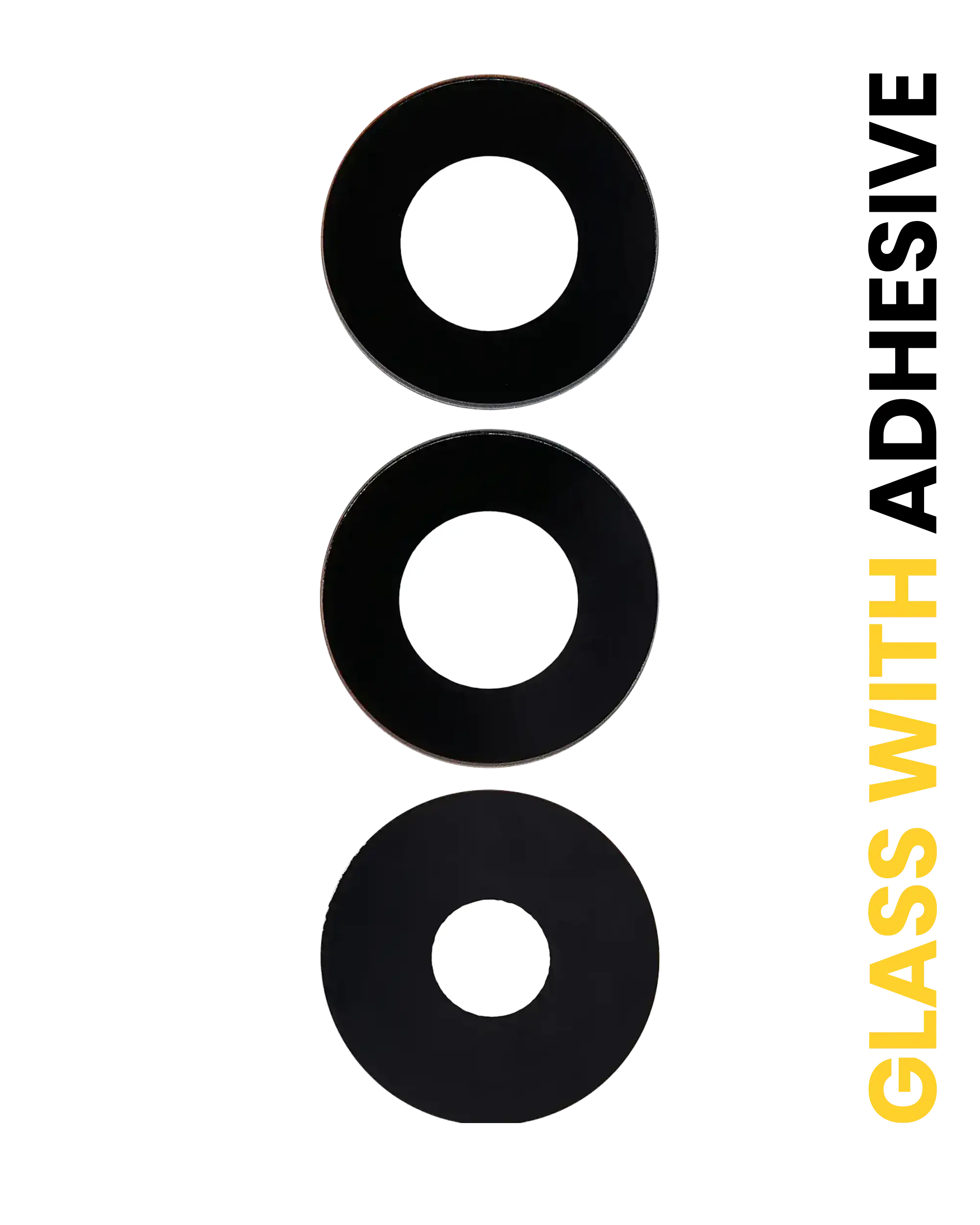 Back Camera Lens (Glass Only) With Adhesive Compatible For Samsung Galaxy A15 4G (A155 / 2023) / A15 5G (A156 / 2023) (3 Piece Set)