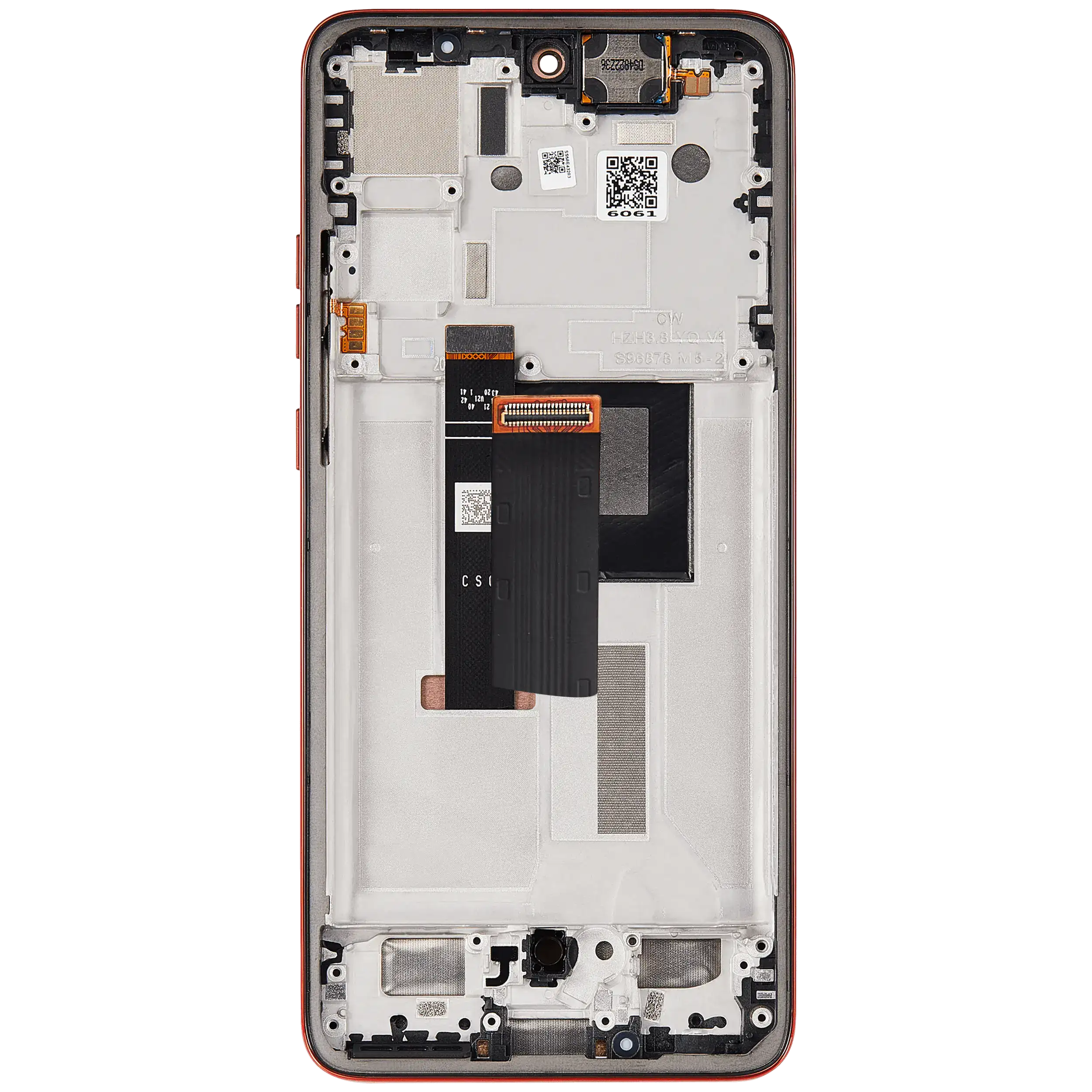 Oled Assembly With Frame Compatible For Motorola Moto Edge 50 Neo (Xt2409-3 / 2024) (Refurbished) (Poinciana)