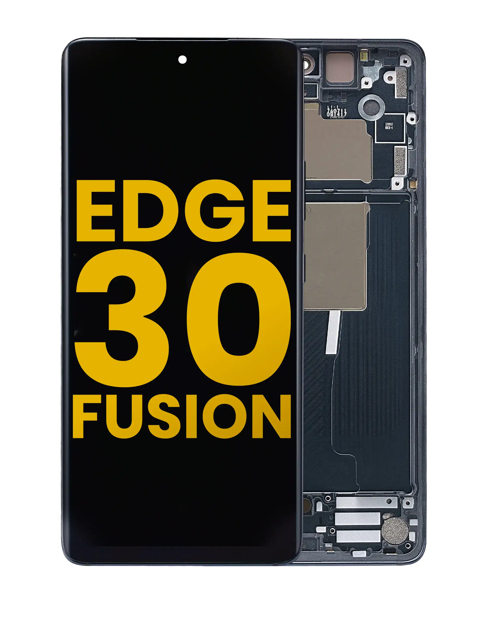 Oled Assembly With Frame Compatible For Motorola Moto Edge 30 Fusion (Xt2243 / 2022) (Refurbished) (Cosmic Gray)