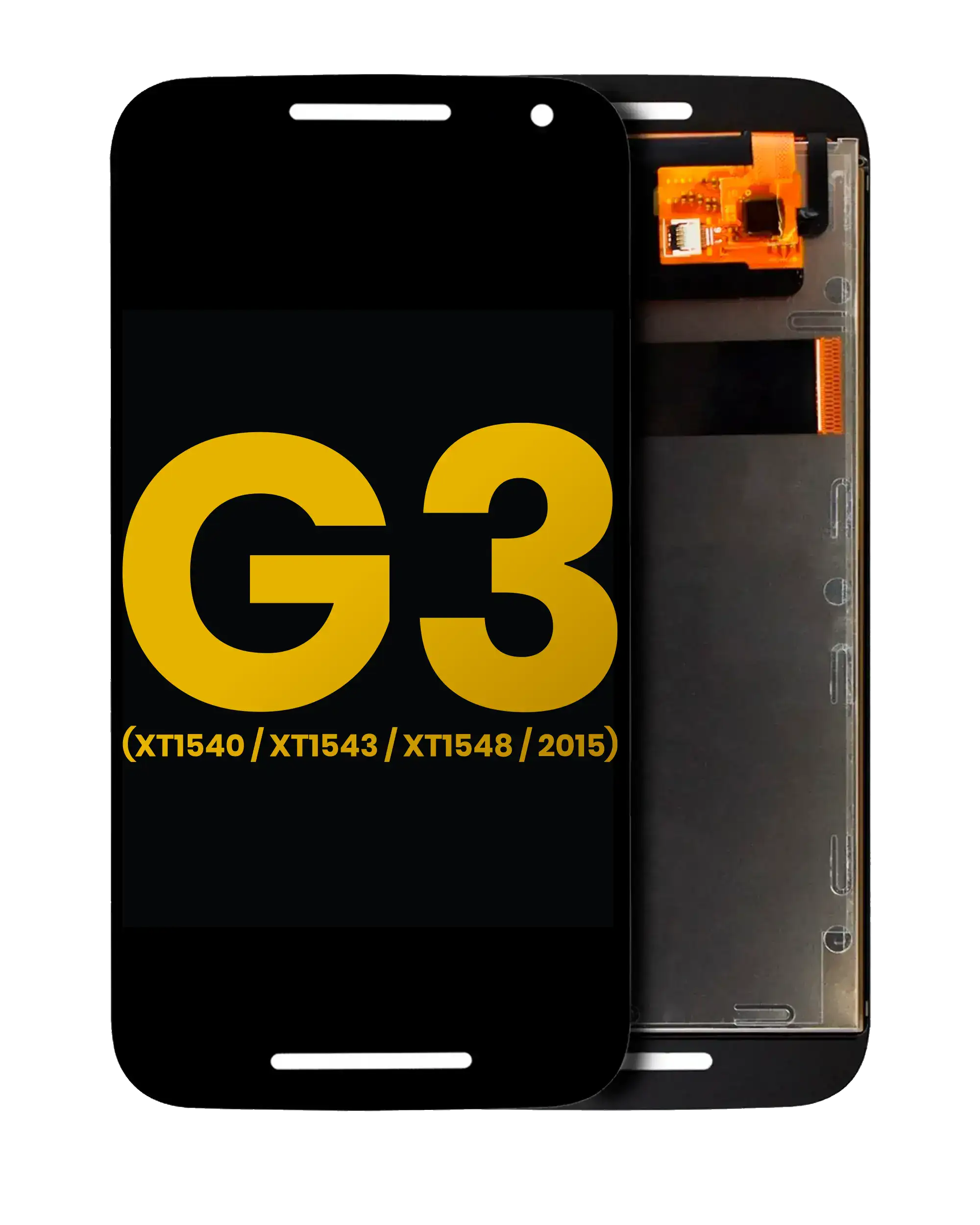 Lcd Assembly Without Frame Compatible For Motorola Moto G3 (Xt1540 / Xt1543 / Xt1548 / 2015) (Refurbished) (Black)