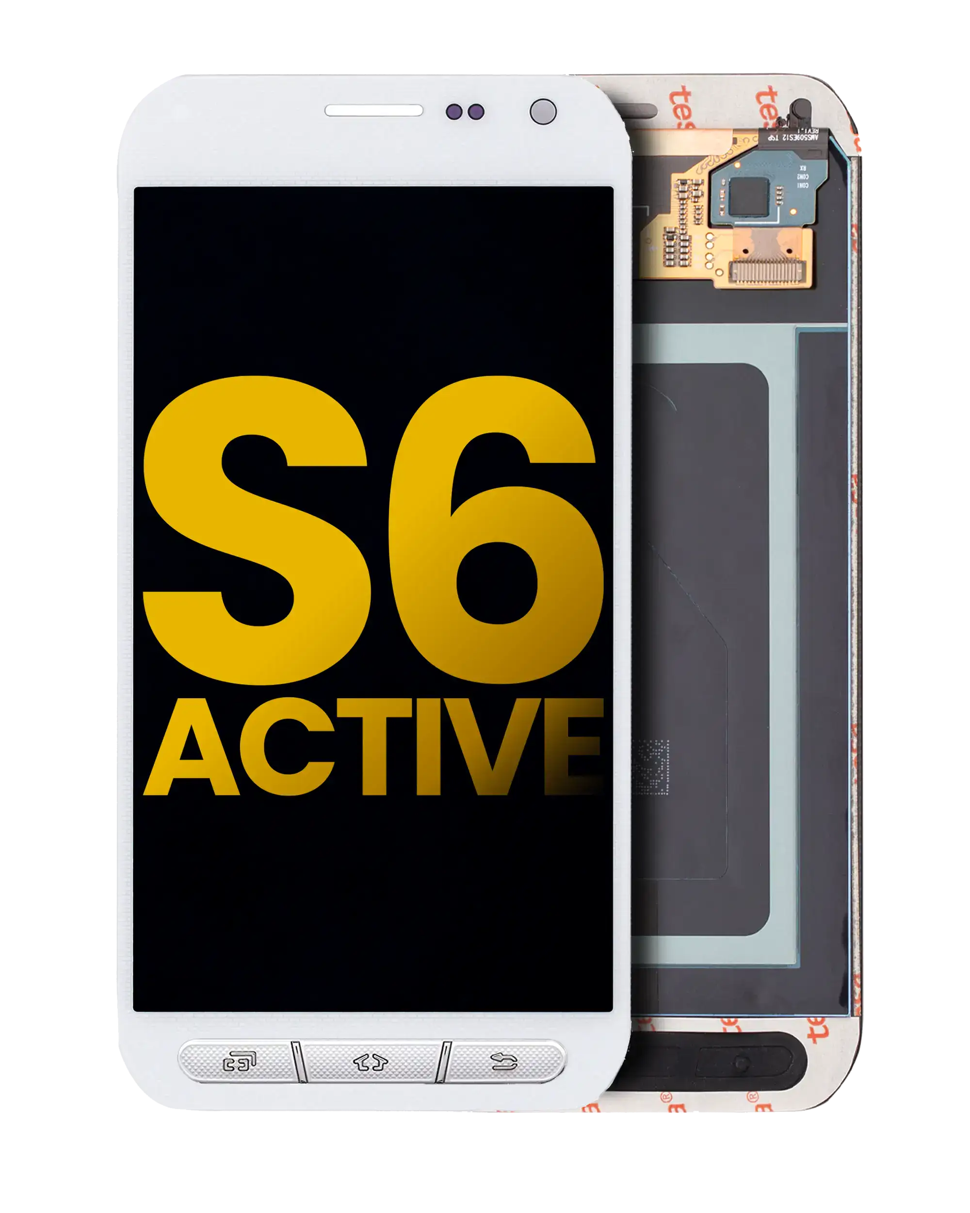 Oled Assembly Without Frame Compatible For Samsung Galaxy S6 Active (Refurbished) (White)