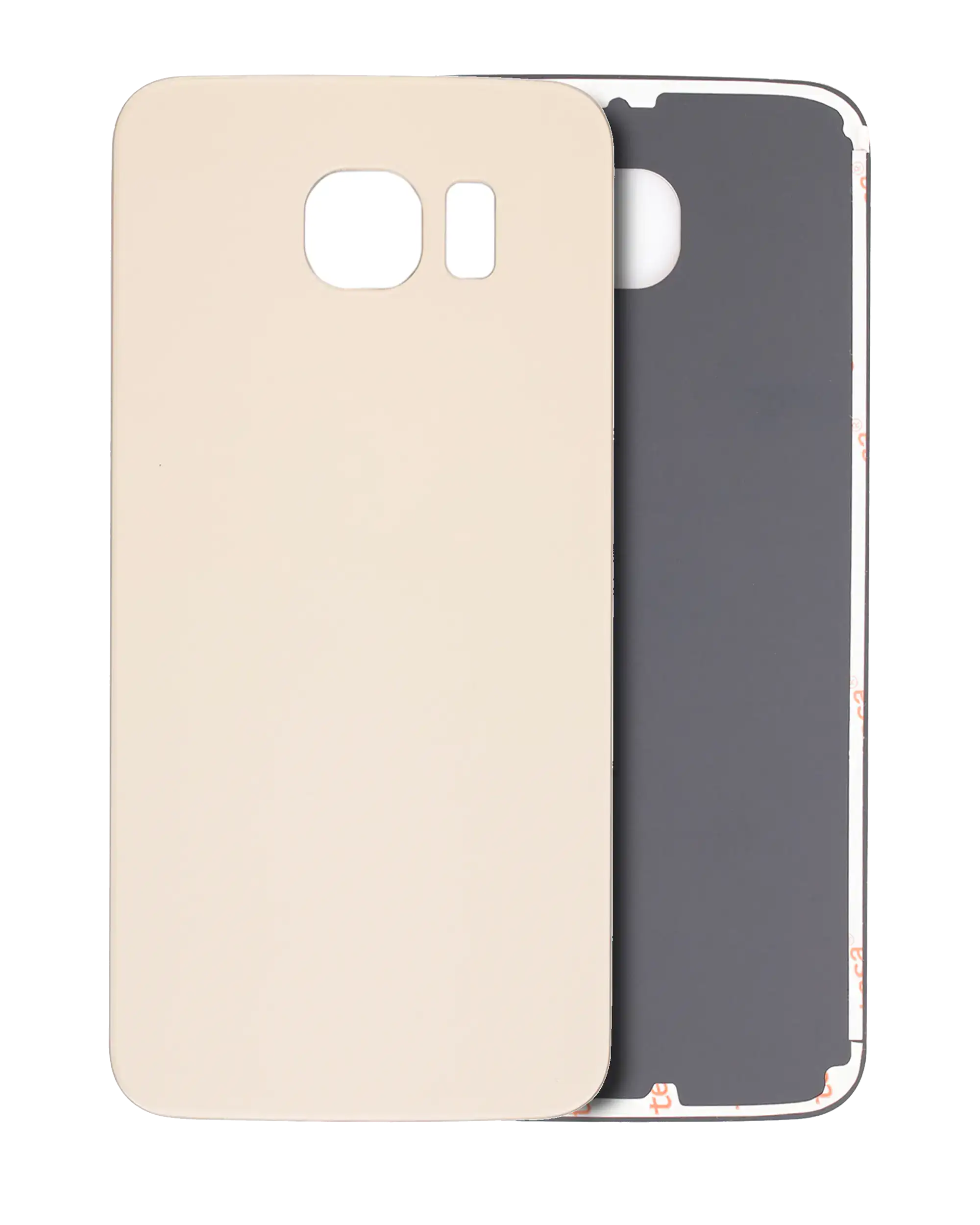 Back Cover Glass Compatible For Samsung Galaxy S6 (No Logo) (Aftermarket Plus) (Gold)