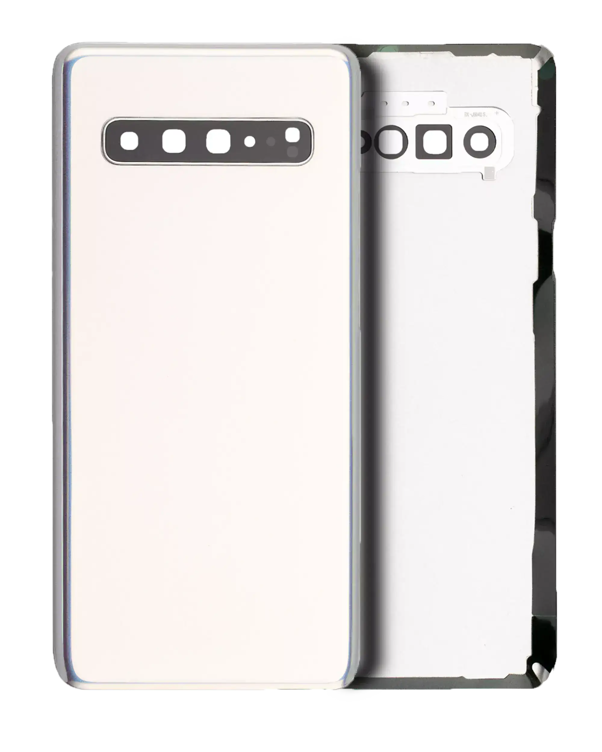 Back Cover Glass With Camera Lens Compatible For Samsung Galaxy S10 5G (Service Pack) (Crown Silver)