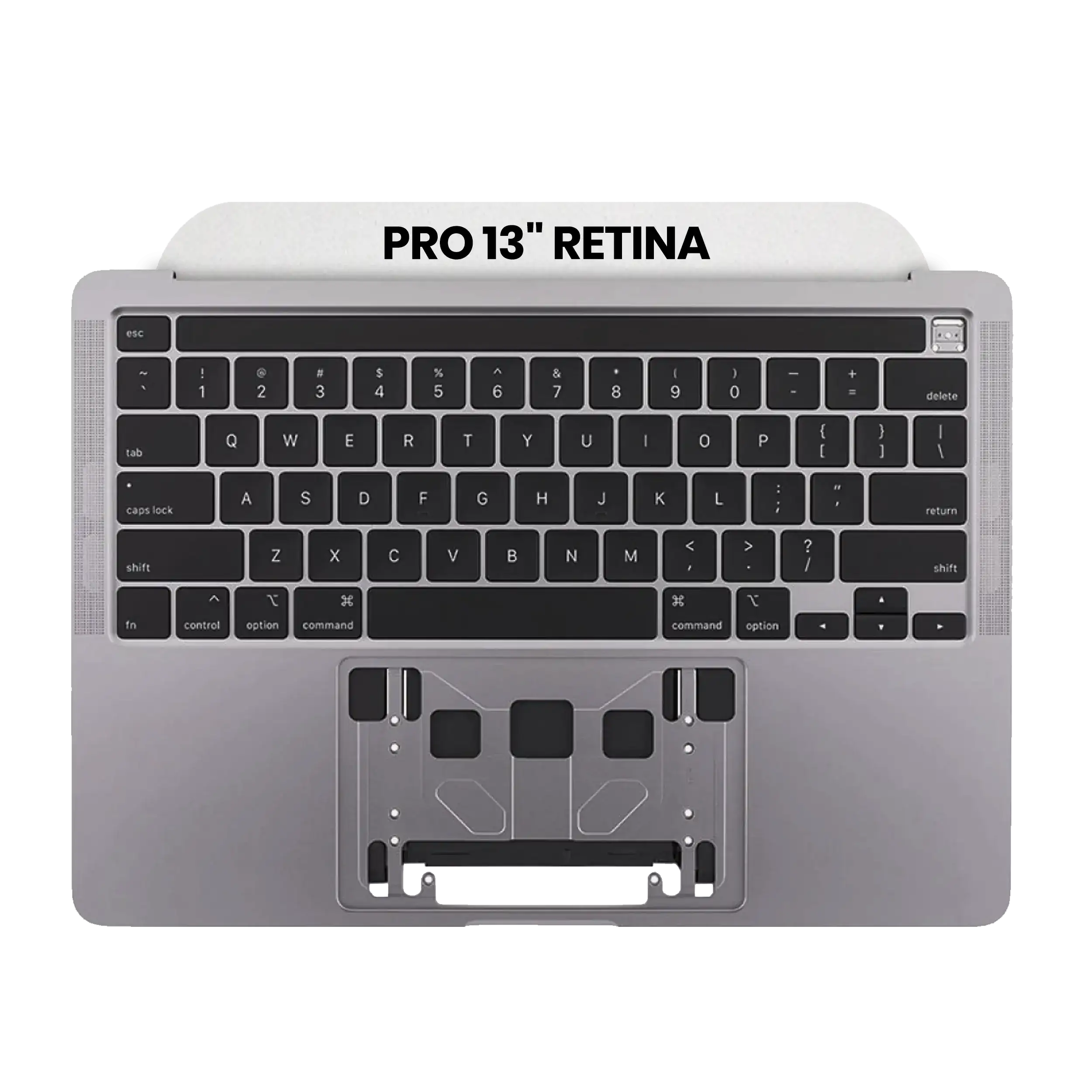 Top Case Assembly With Battery And Keyboard Compatible Macbook Pro 13" (A2289 / Early 2020) (Us Keyboard) (Used Pull: Grade B/C) (Space Gray)