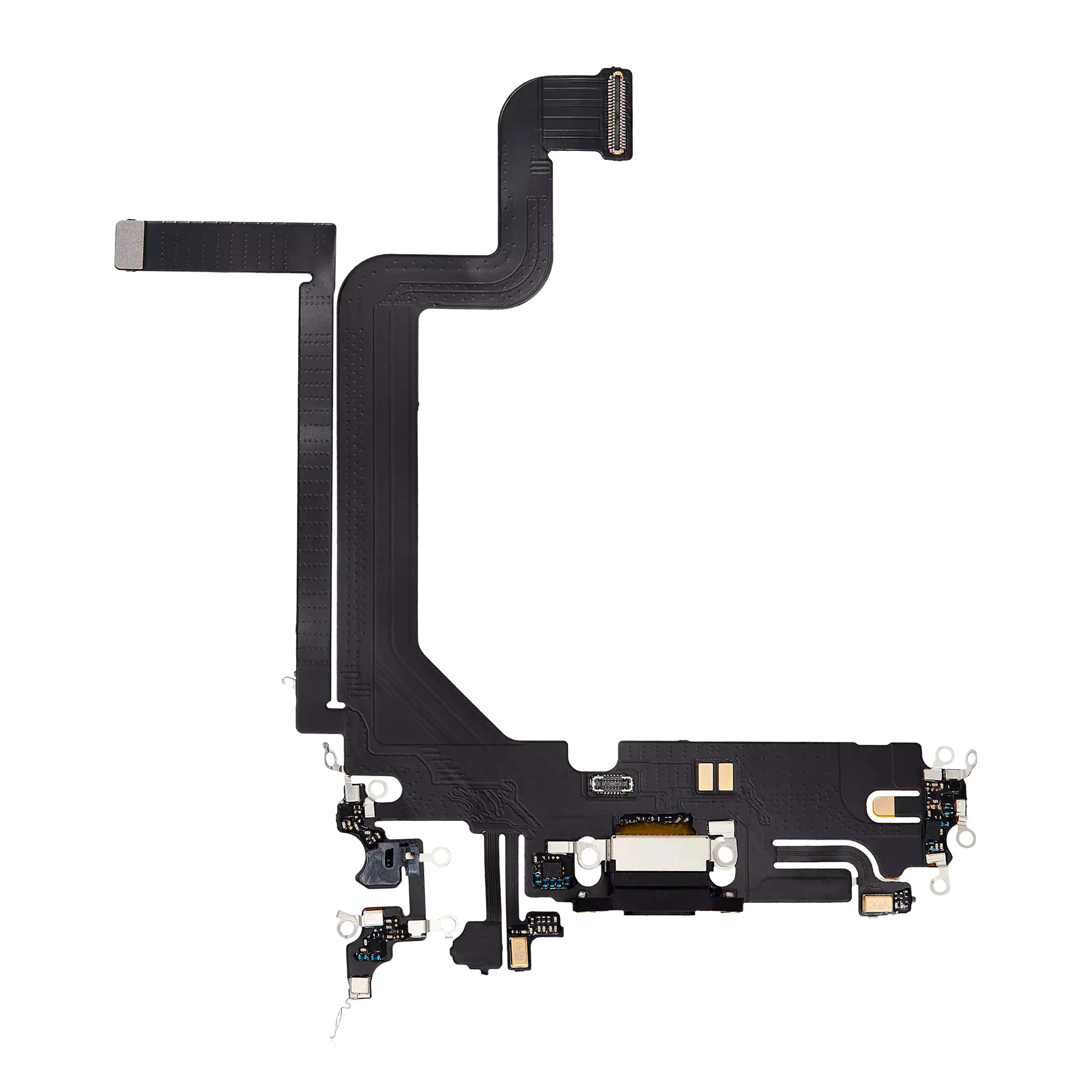 Charging Port Flex Cable Compatible For Iphone 14 Pro Max (Aftermarket Plus) (Space Black)