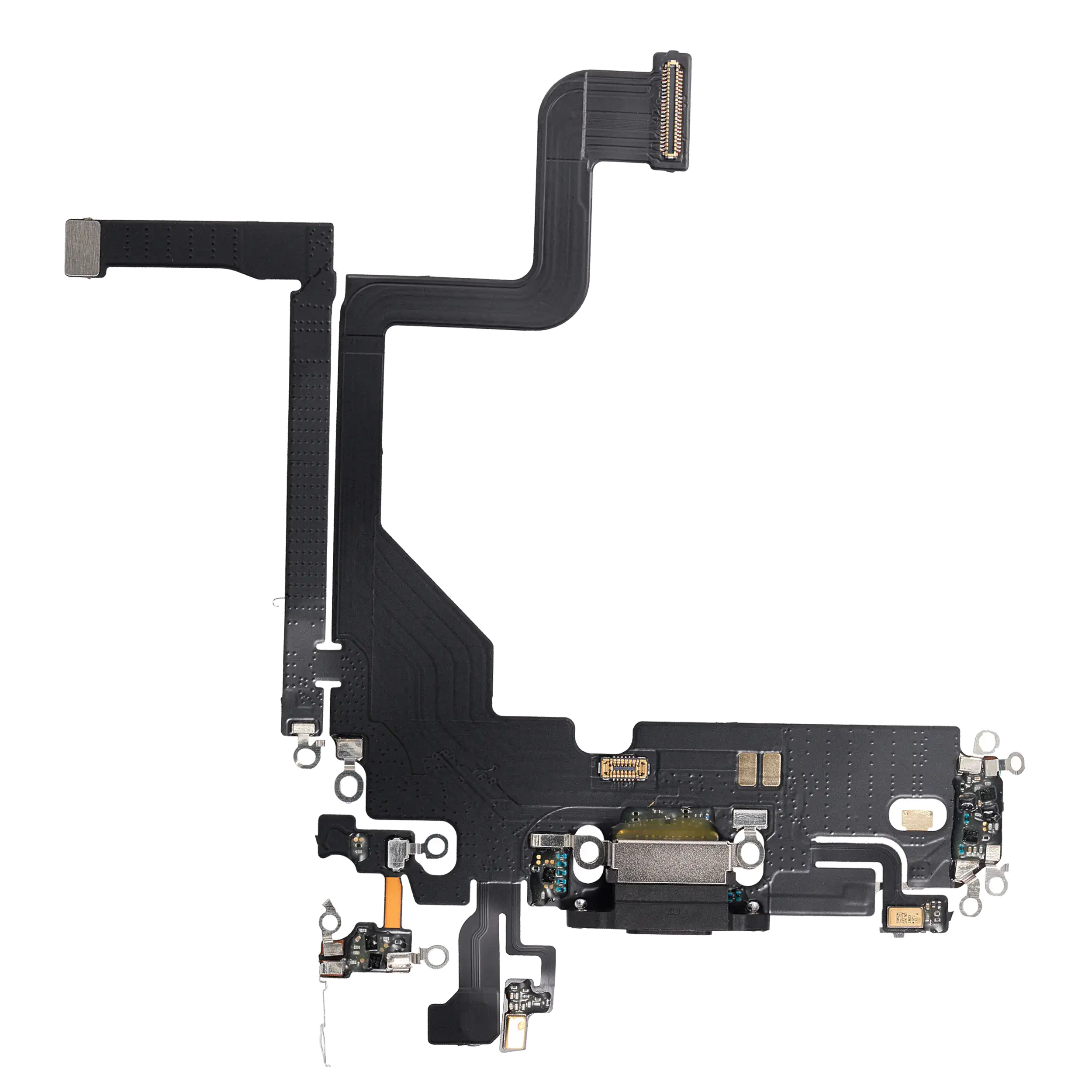Charging Port Flex Cable Compatible For Iphone 13 Pro (Aftermarket Plus) (Graphite)