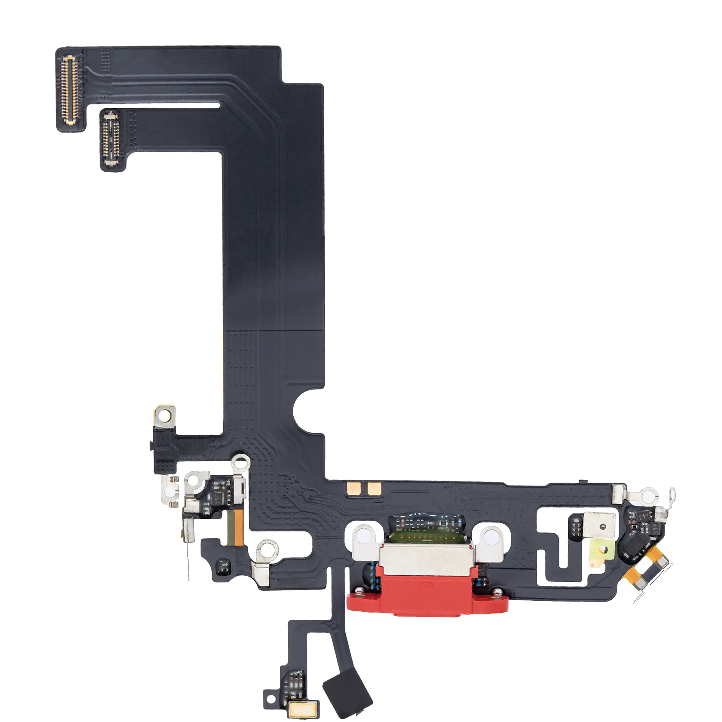 Charging Port Flex Cable Compatible For Iphone 12 Mini (Aftermarket Plus) (Red)