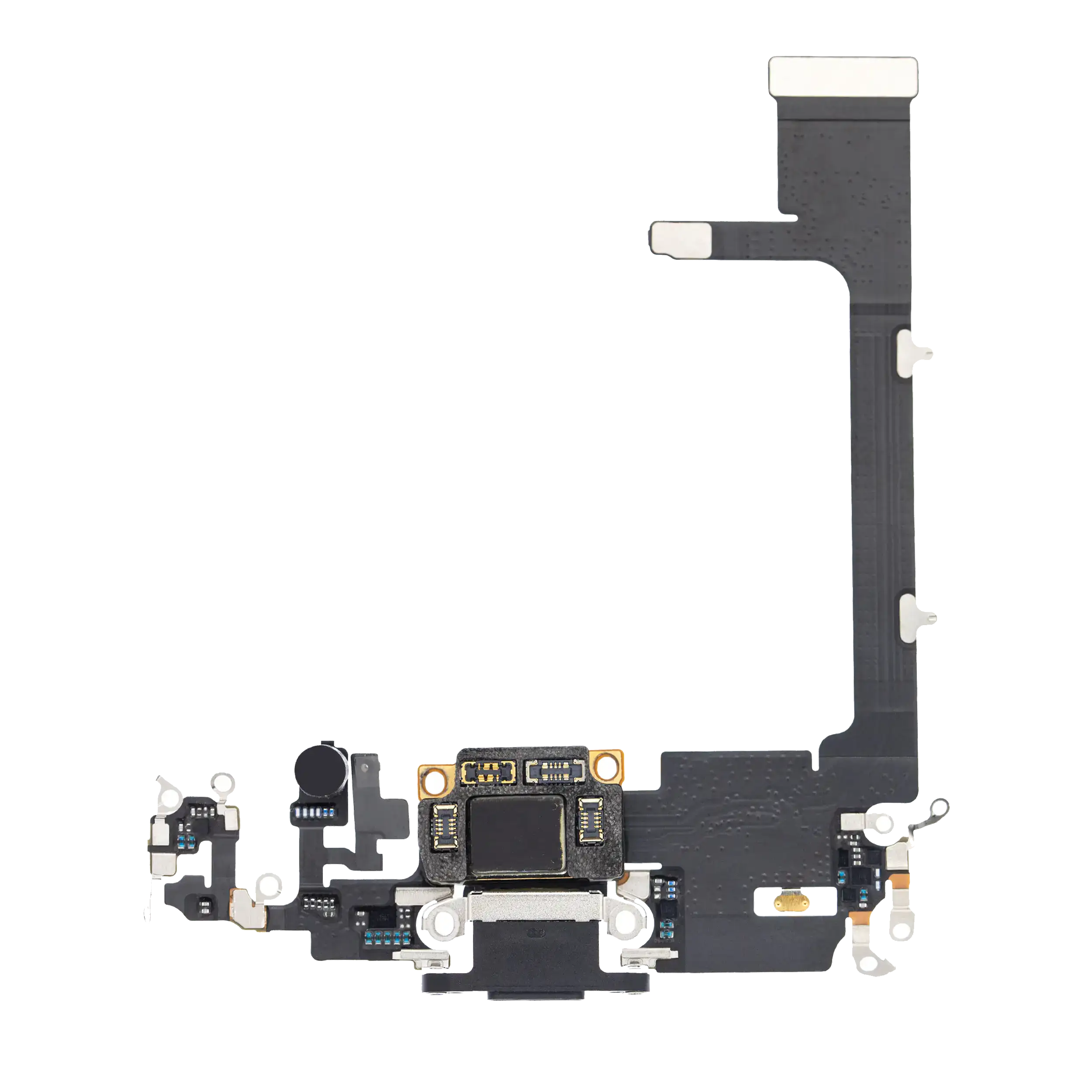 Charging Port Flex Cable With Board Compatible For Iphone 11 Pro (Premium) (Space Gray)