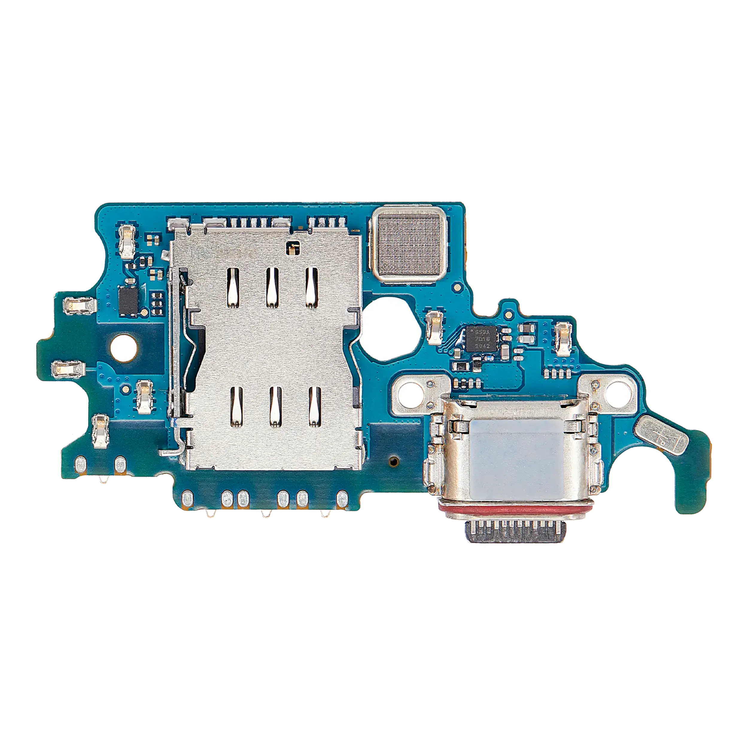 Charging Port Board With Sim Card Reader Compatible For Samsung Galaxy S21 5G (G9910) (Asia Version) (Premium)