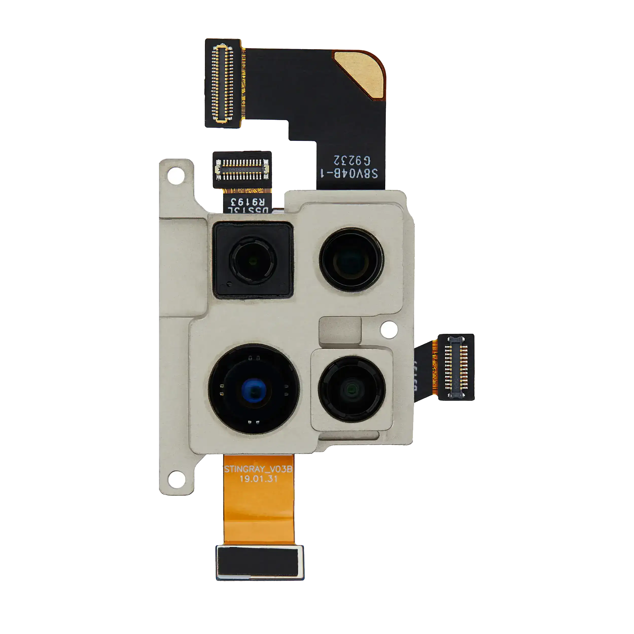 Back Camera Assembly (Wide & Telephoto & Ultrawide & Depth) Compatible For Motorola One Zoom (Xt2010-01 / 2019)