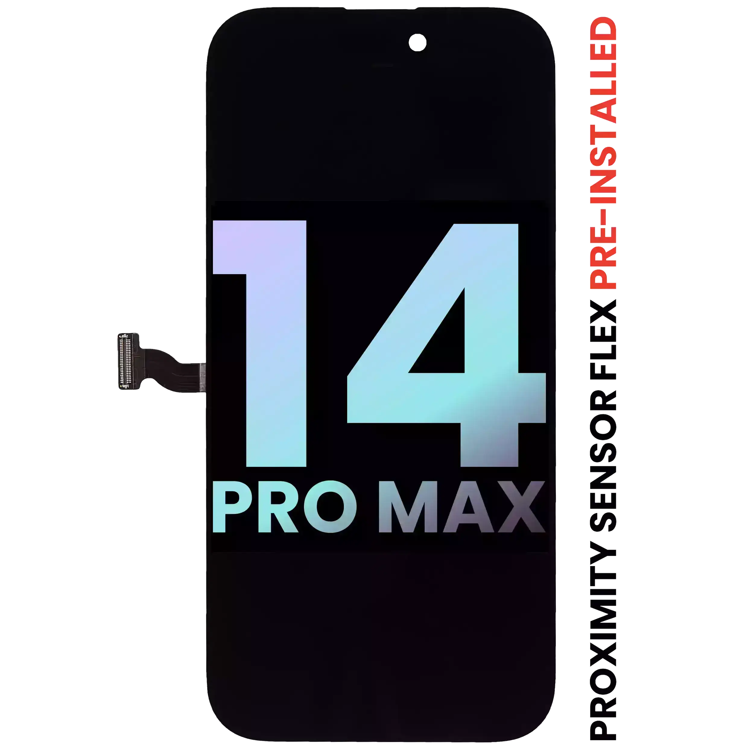 Oled Assembly With Proximity Sensor Flex Pre-Installed Compatible For Iphone 14 Pro Max (Service Pack)
