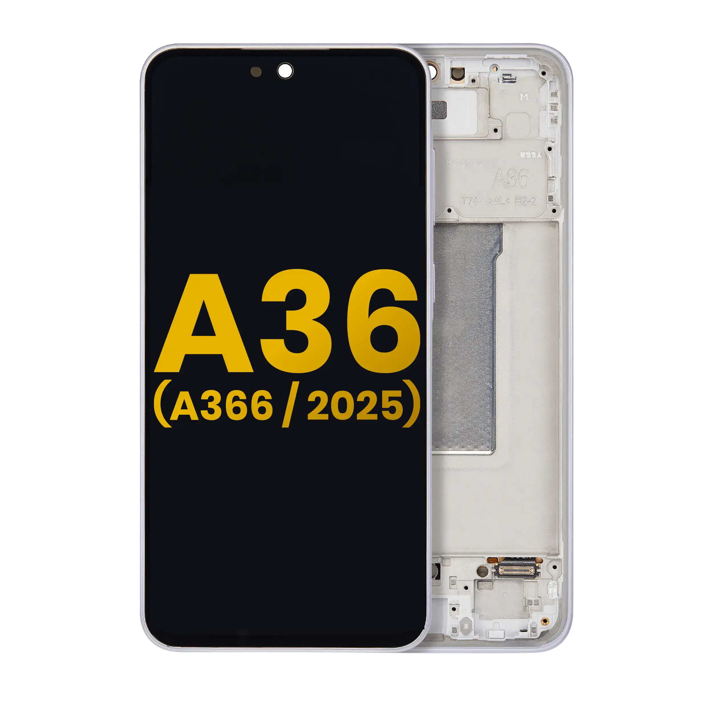 Oled Assembly With Frame Compatible For Samsung Galaxy A36 5G (A366 / 2025) (Refurbished) (Lavender)