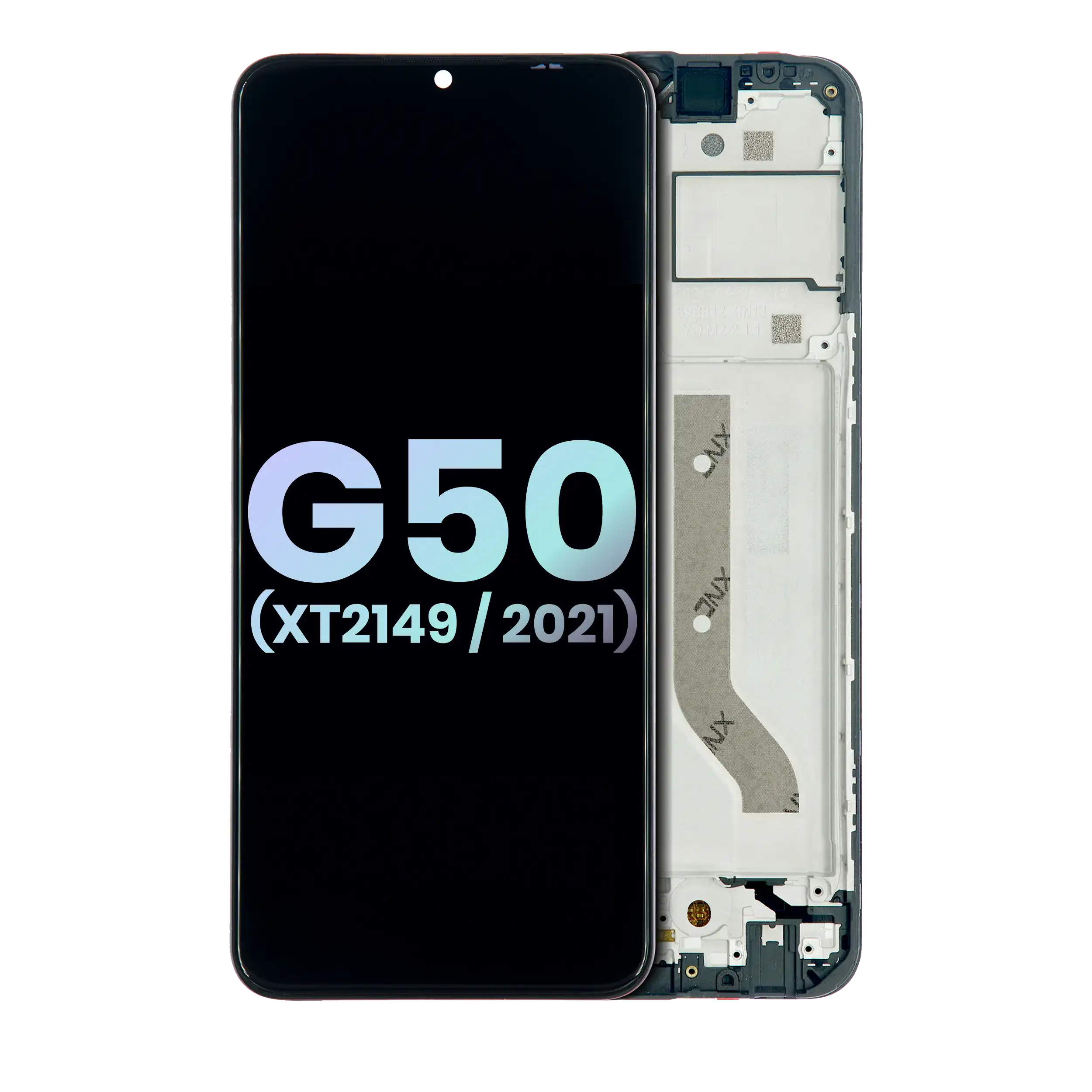 Lcd Assembly With Frame Compatible For Motorola Moto G50 5G (Xt2149 / 2021) (Official - Not Aftermarket) (All Colors)