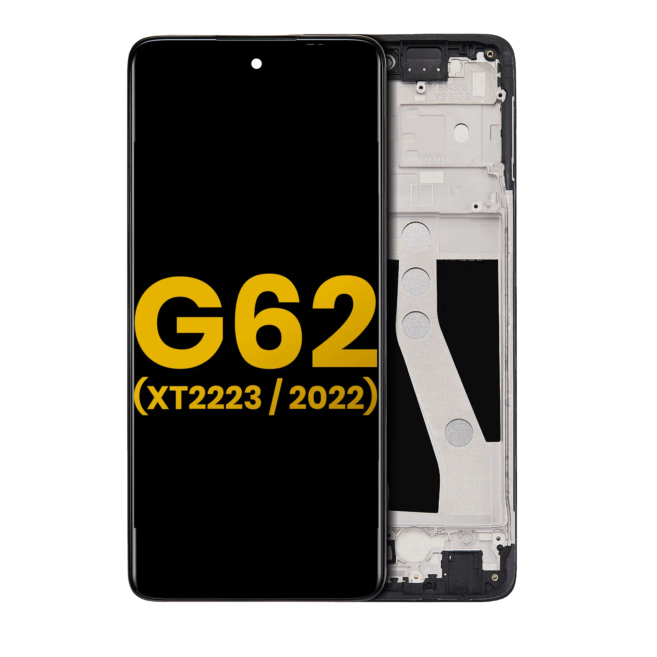 Lcd Assembly With Frame Compatible For Motorola Moto G62 5G (Xt2223 / 2022) (Refurbished) (All Colors)
