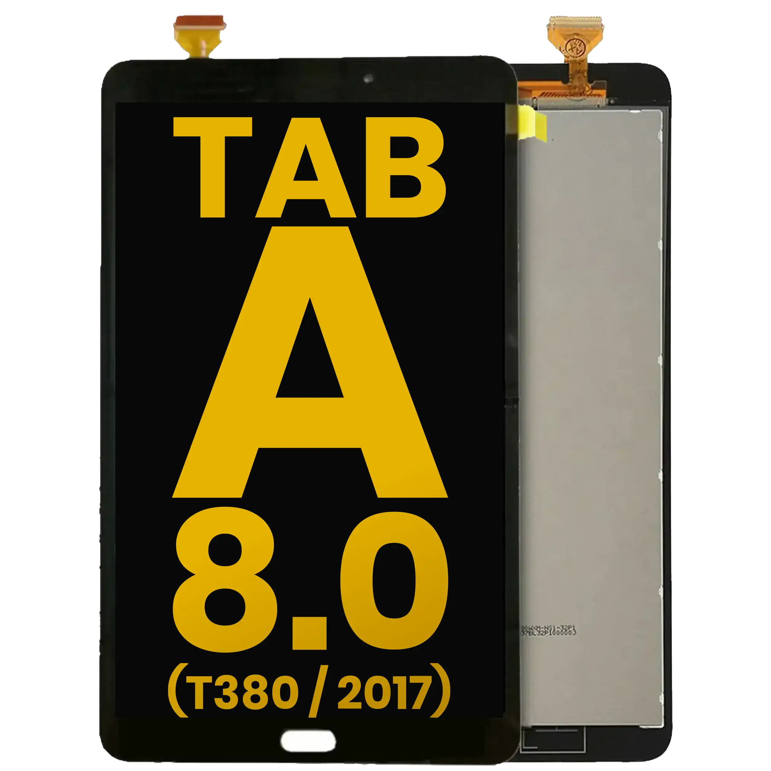 Lcd Assembly Without Frame Compatible For Samsung Galaxy Tab A 8.0" (2017) (T380) (Wifi Version) (Refurbished) (Black)
