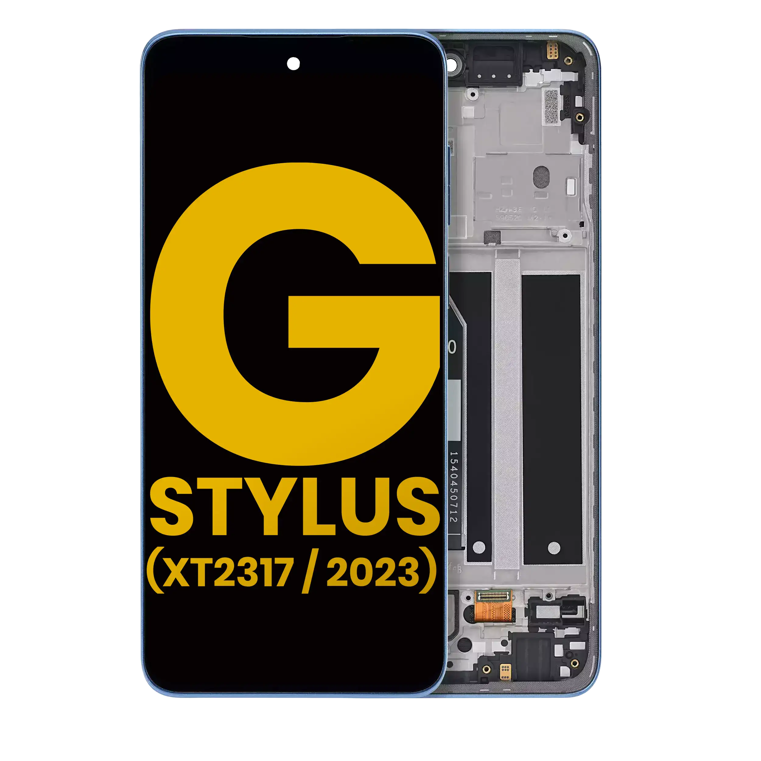 Lcd Assembly With Frame Compatible For Motorola Moto G Stylus 4G (Xt2317 / 2023) (Refurbished) (Blue)