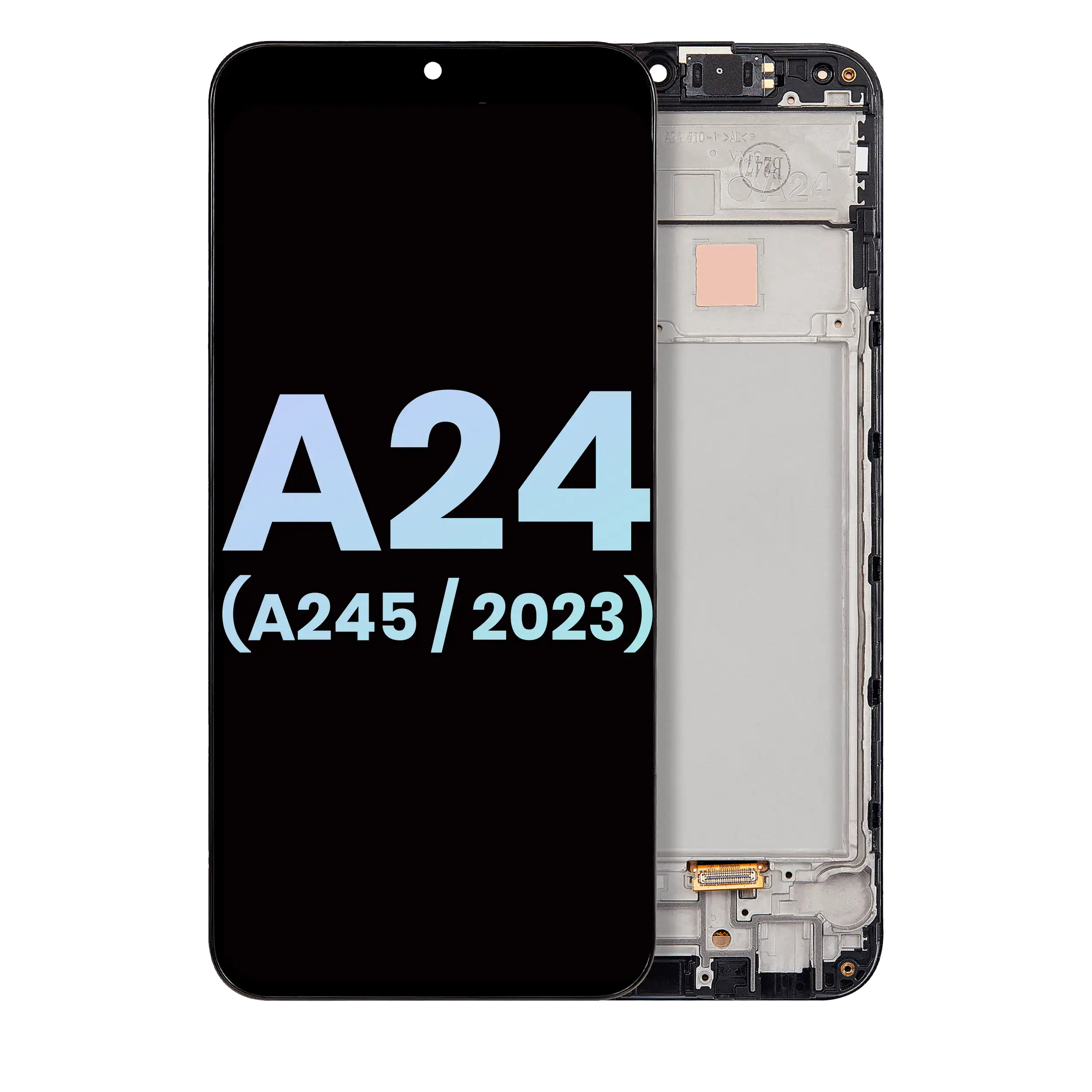 Oled Assembly With Frame Compatible For Samsung Galaxy A24 4G (A245 / 2023) (Service Pack) (All Colors)