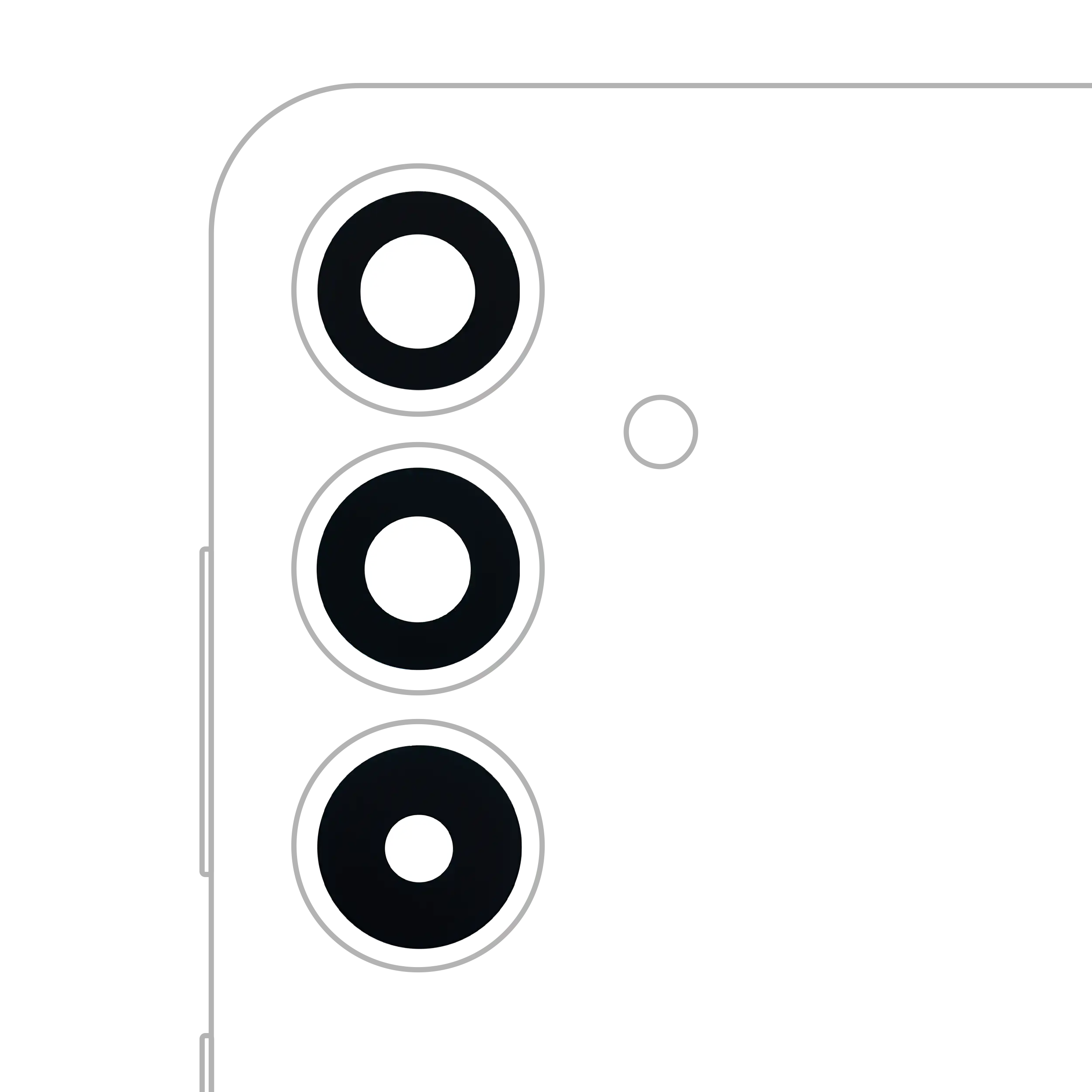 Back Camera Lens (Glass Only) With Adhesive Compatible For Samsung Galaxy S25 Plus 5G (3 Piece Set) (All Colors)
