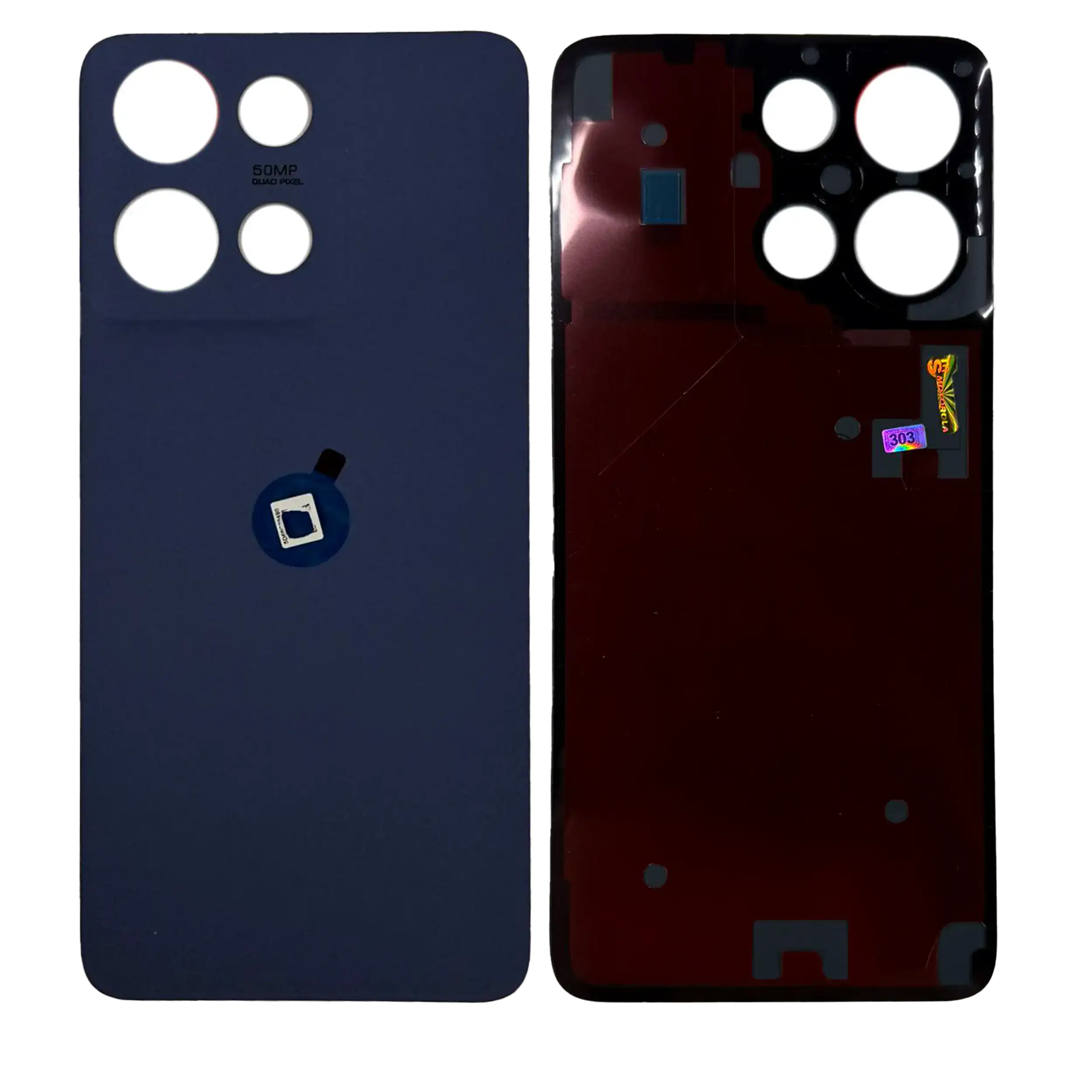Back Cover Glass Compatible For Motorola Moto G 5G (Xt2513 / 2025) (Official - Not Aftermarket) (Sapphire Blue)