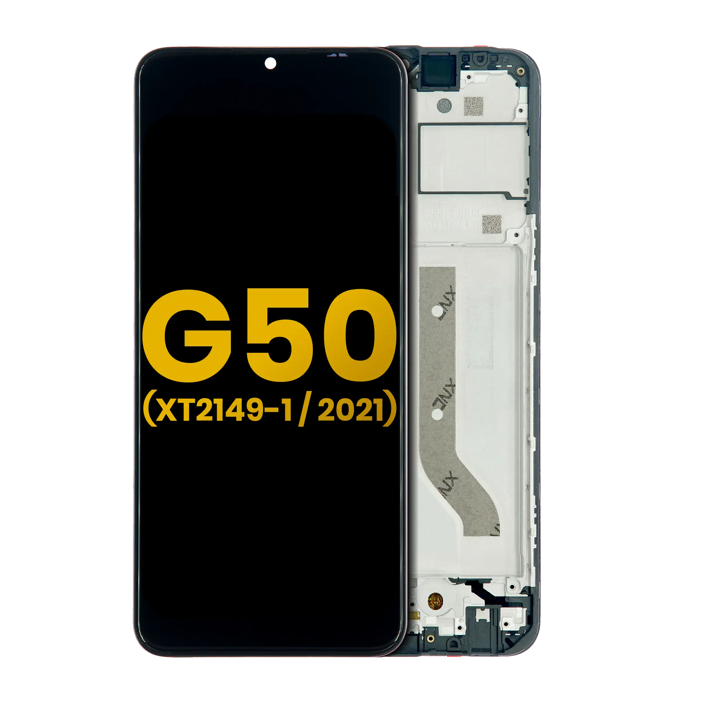 Lcd Assembly With Frame Compatible For Motorola Moto G50 5G (Xt2149-1 / 2021) (Refurbished) (All Colors)