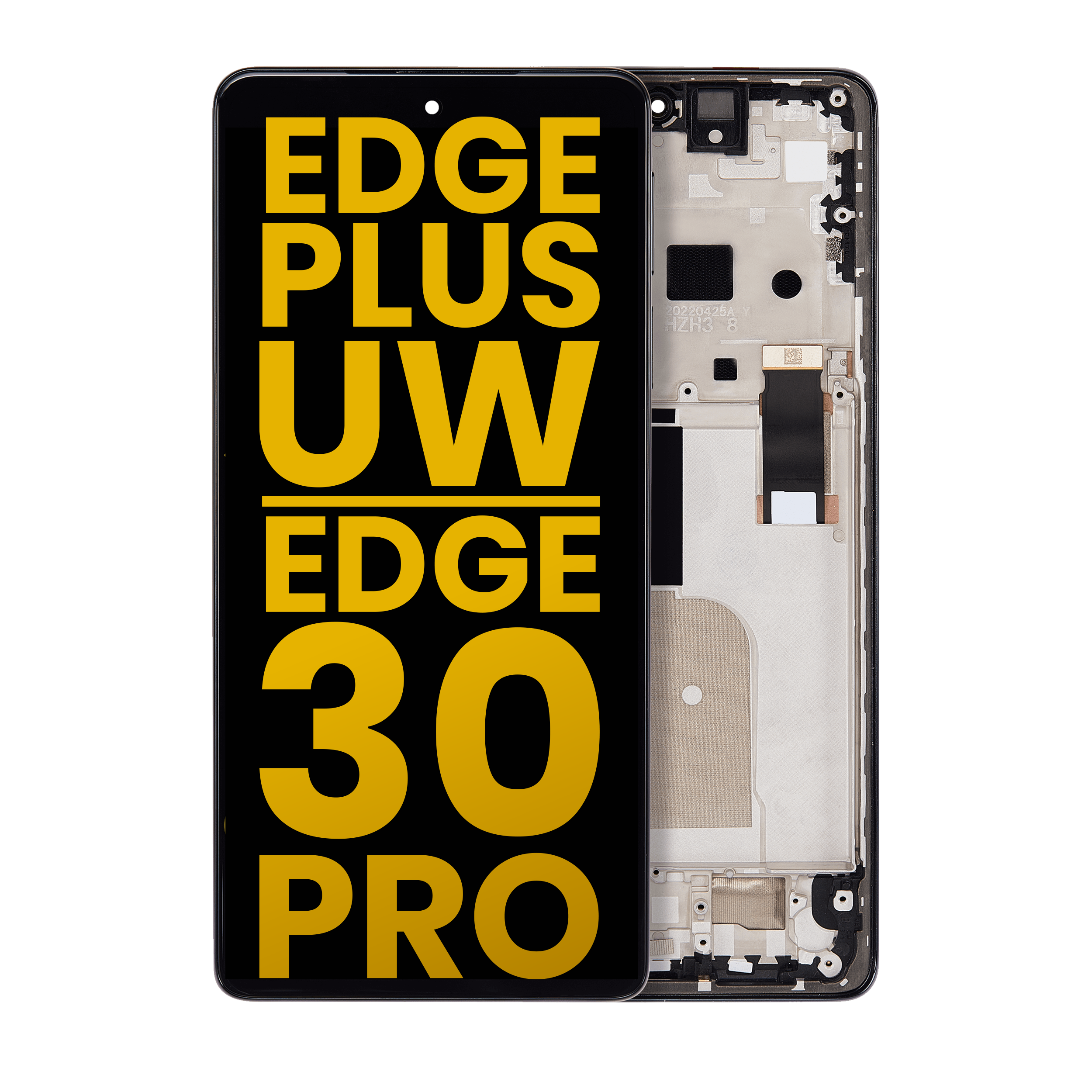 Oled Assembly With Frame Compatible For Motorola Moto Edge Plus 5G Uw (2022) / Edge 30 Pro (Xt2201-1/4) (Refurbished) (Cosmos Blue)