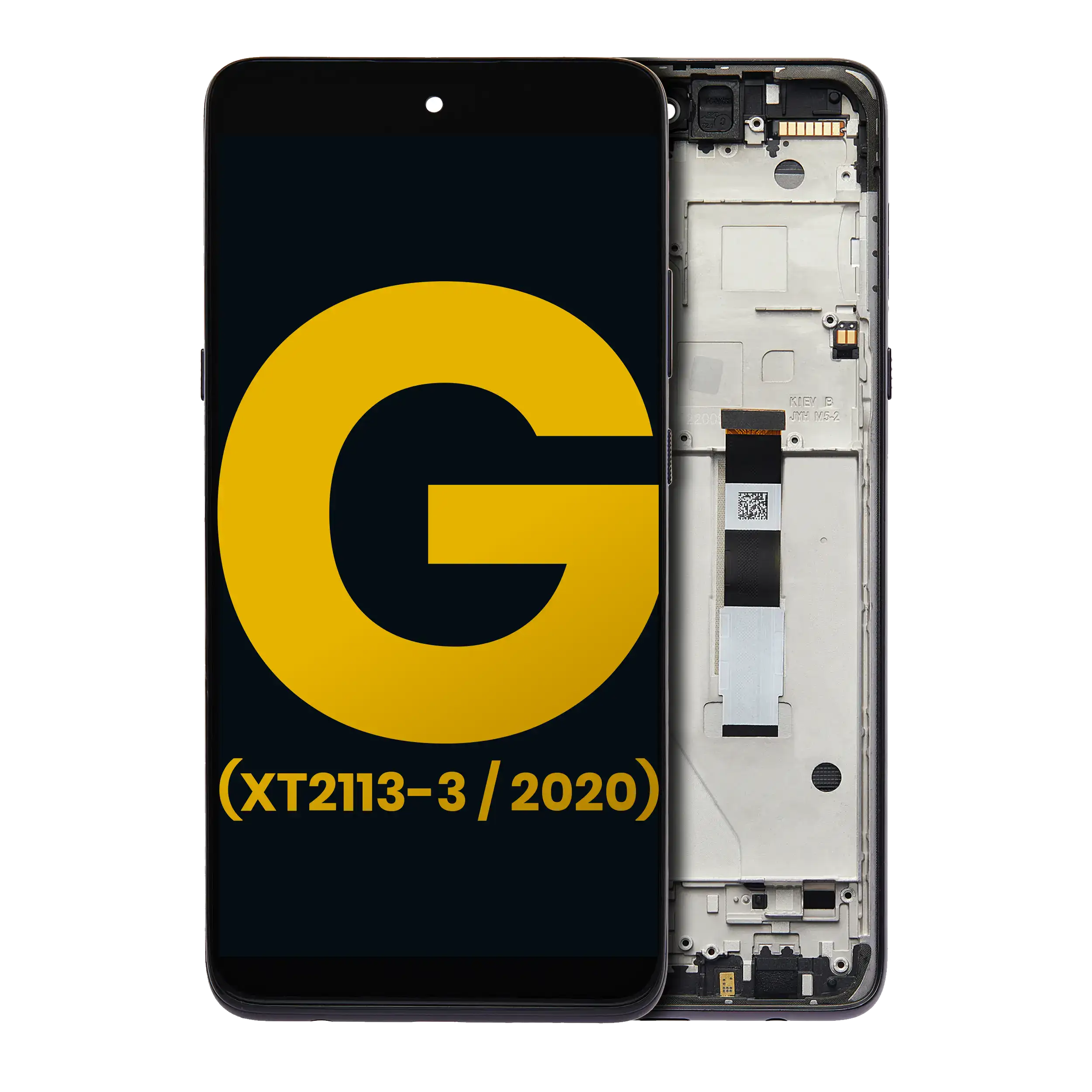 Lcd Assembly With Frame Compatible For Motorola Moto G 5G (Xt2113-3 / 2020) (Refurbished) (Volcanic Gray)