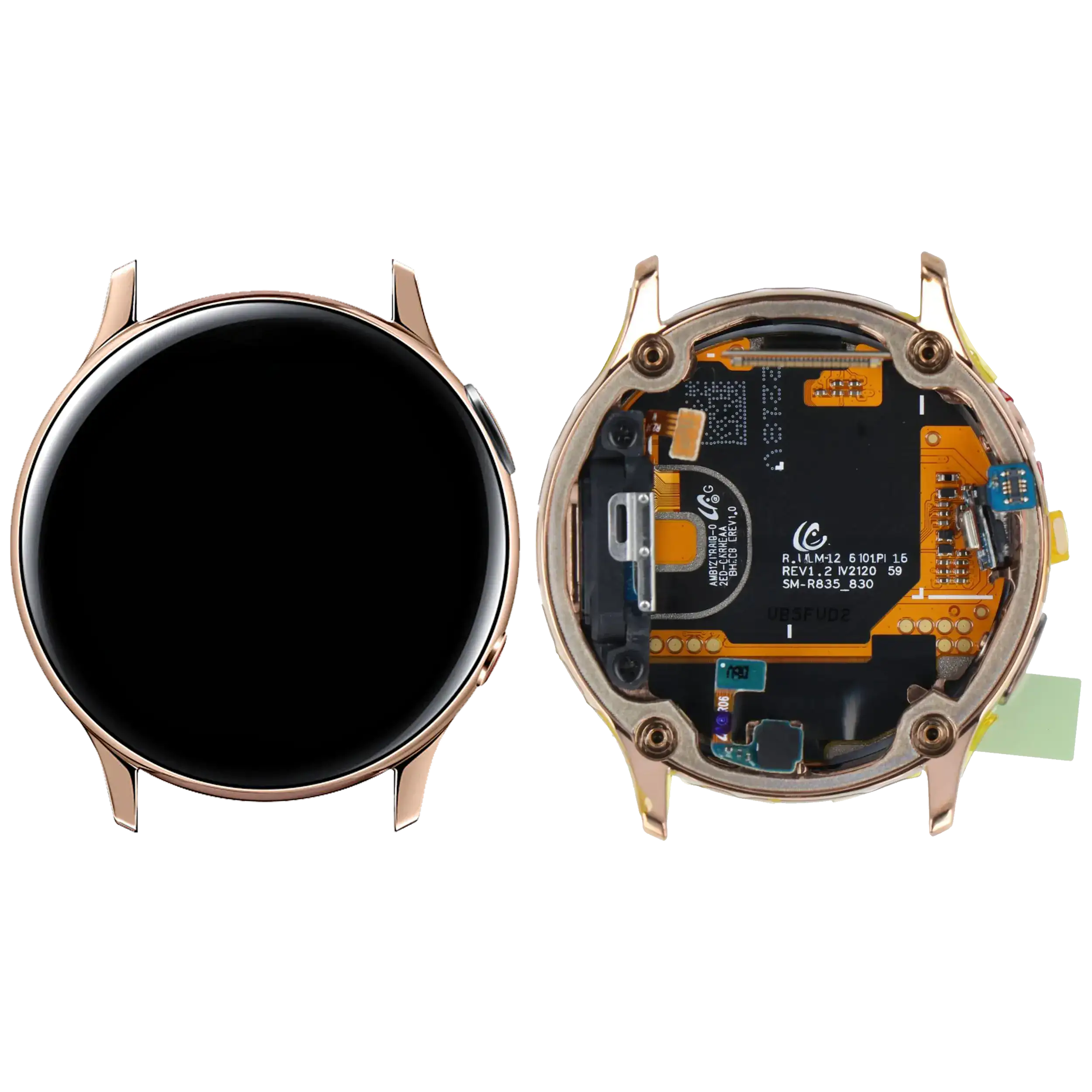 Lcd Assembly Compatible For Samsung Galaxy Watch Active 2 (40Mm) (Lte Version) (Service Pack) (Gold)