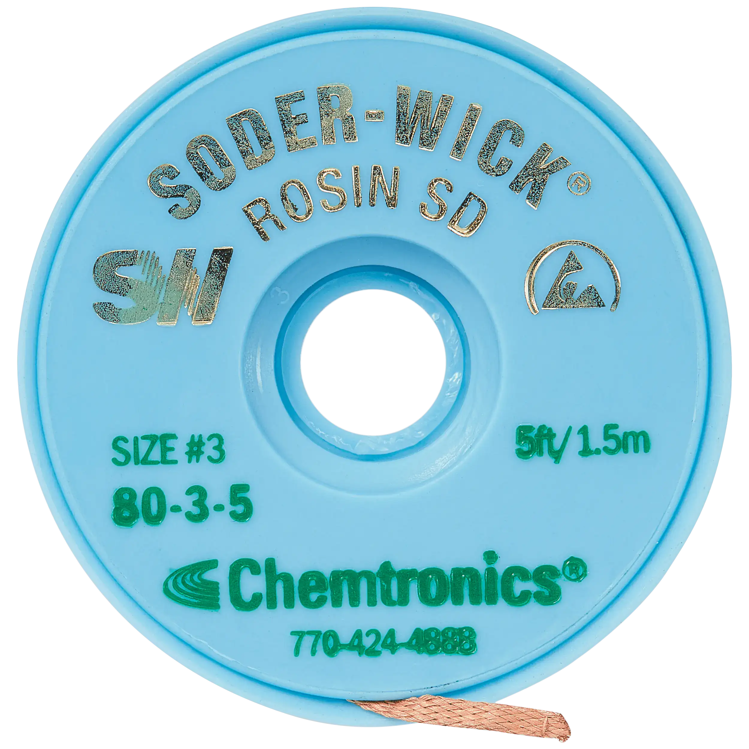 Chemtronics Sw18035 Solder Wick (2Mm Wide: 1.5M Long)