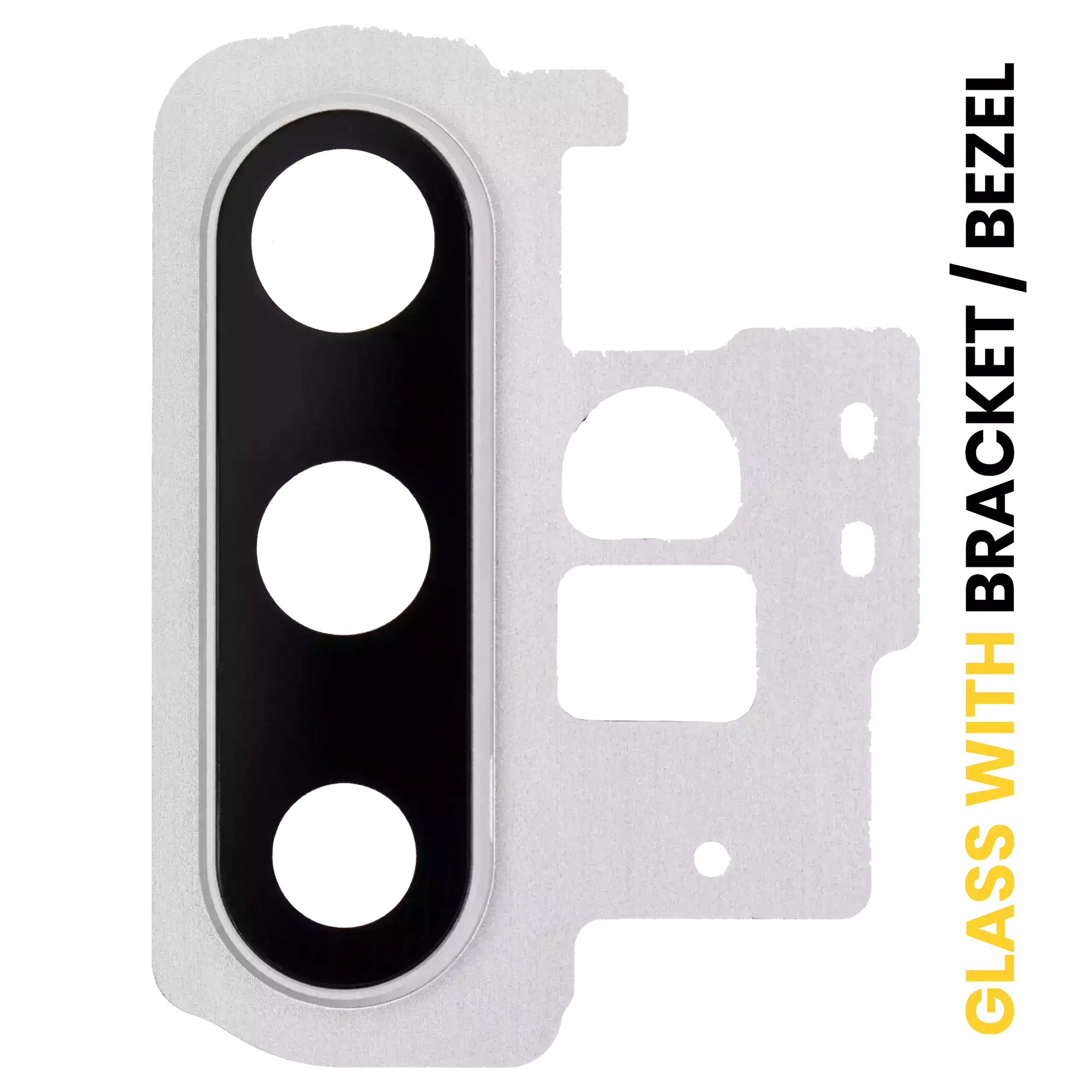 Back Camera Lens With Bracket / Bezel Compatible For Samsung Galaxy Note 10 Plus / 5G (Aura White)