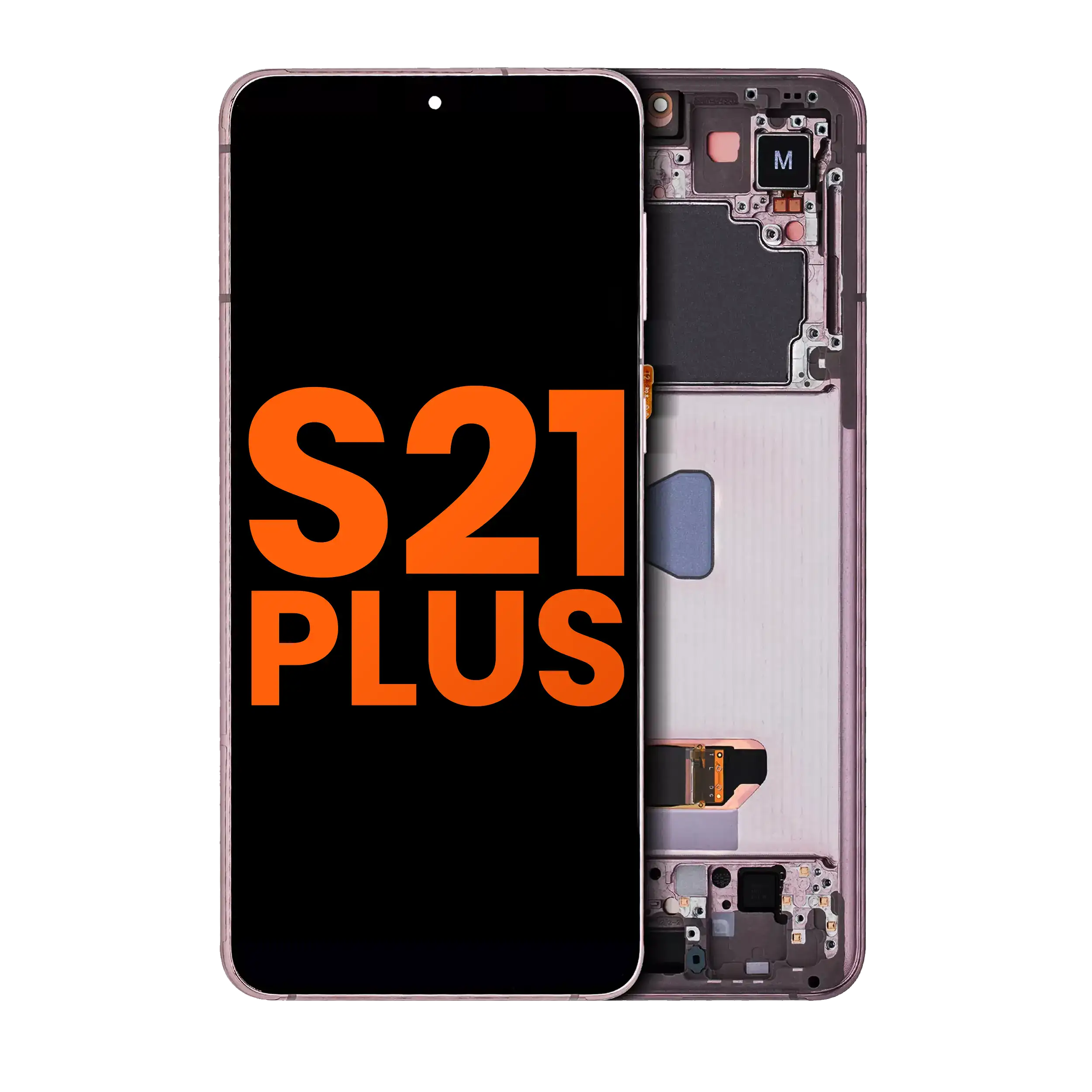 Oled Assembly With Frame Compatible For Samsung Galaxy S21 Plus 5G (Blemish: Grade B) (Phantom Violet / Pink / Gold)