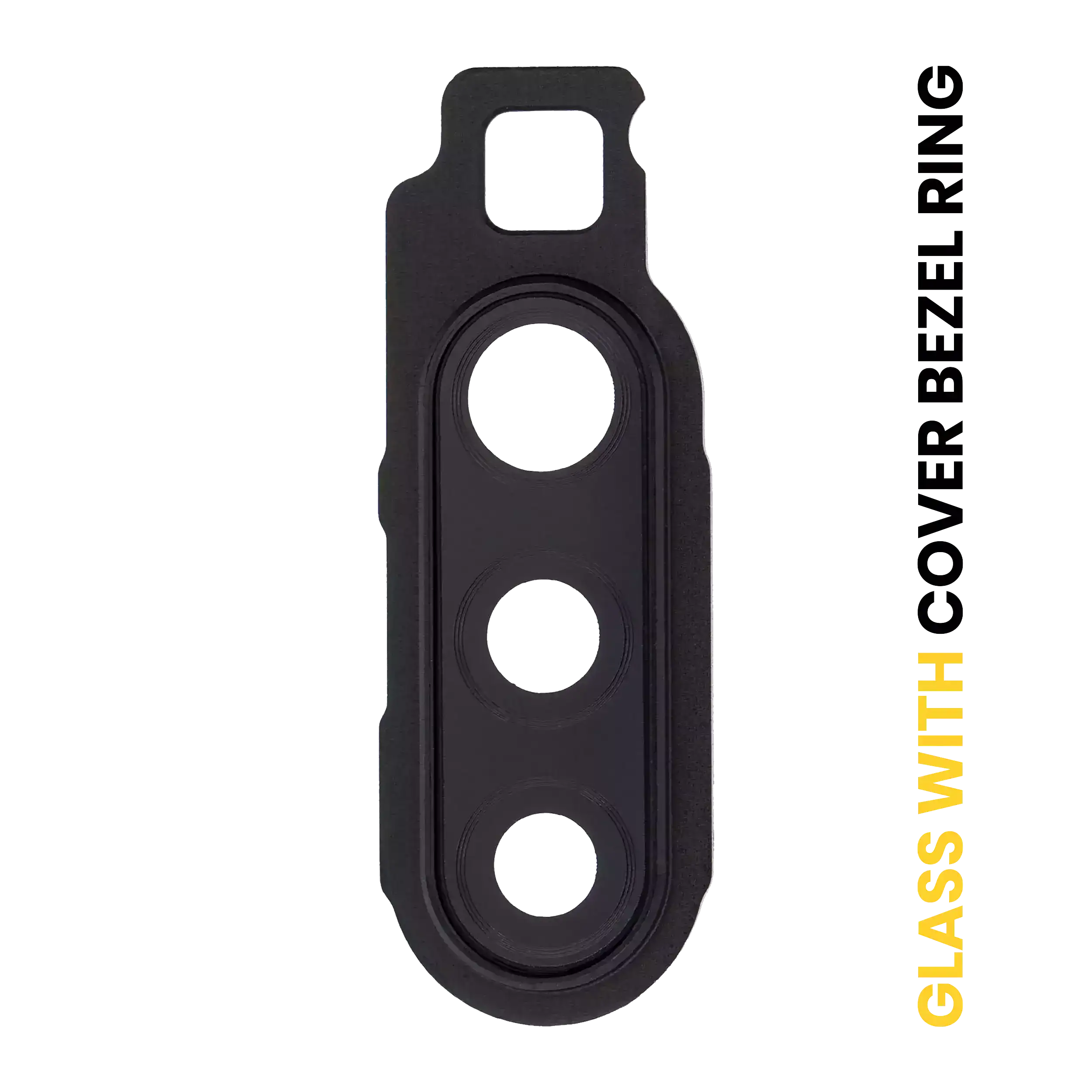 Back Camera Lens With Cover Bezel Ring Compatible For Samsung Galaxy A90 5G (A908 / 2019) (Black)