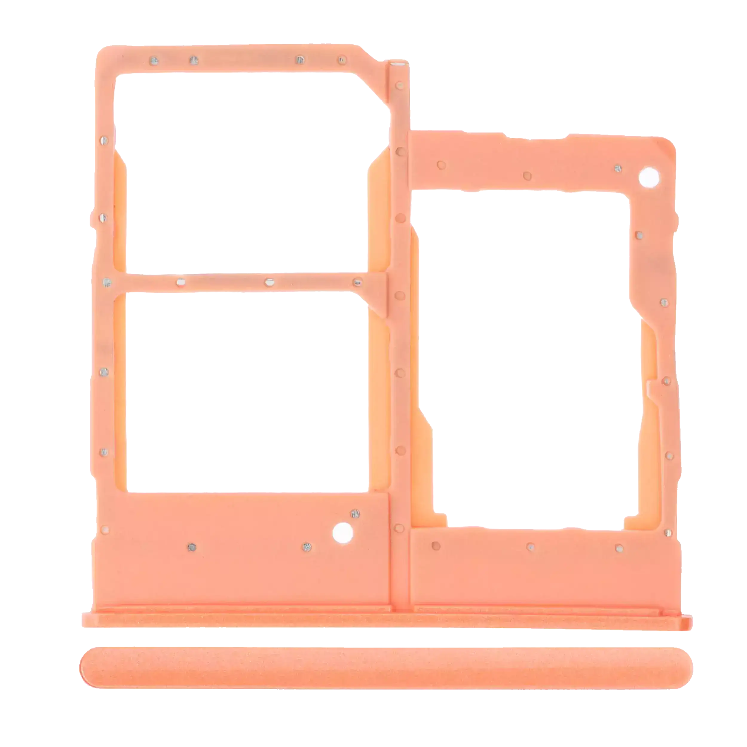 Dual Sim Card Tray Compatible For Samsung Galaxy A20E (A202 / 2019) (Coral)