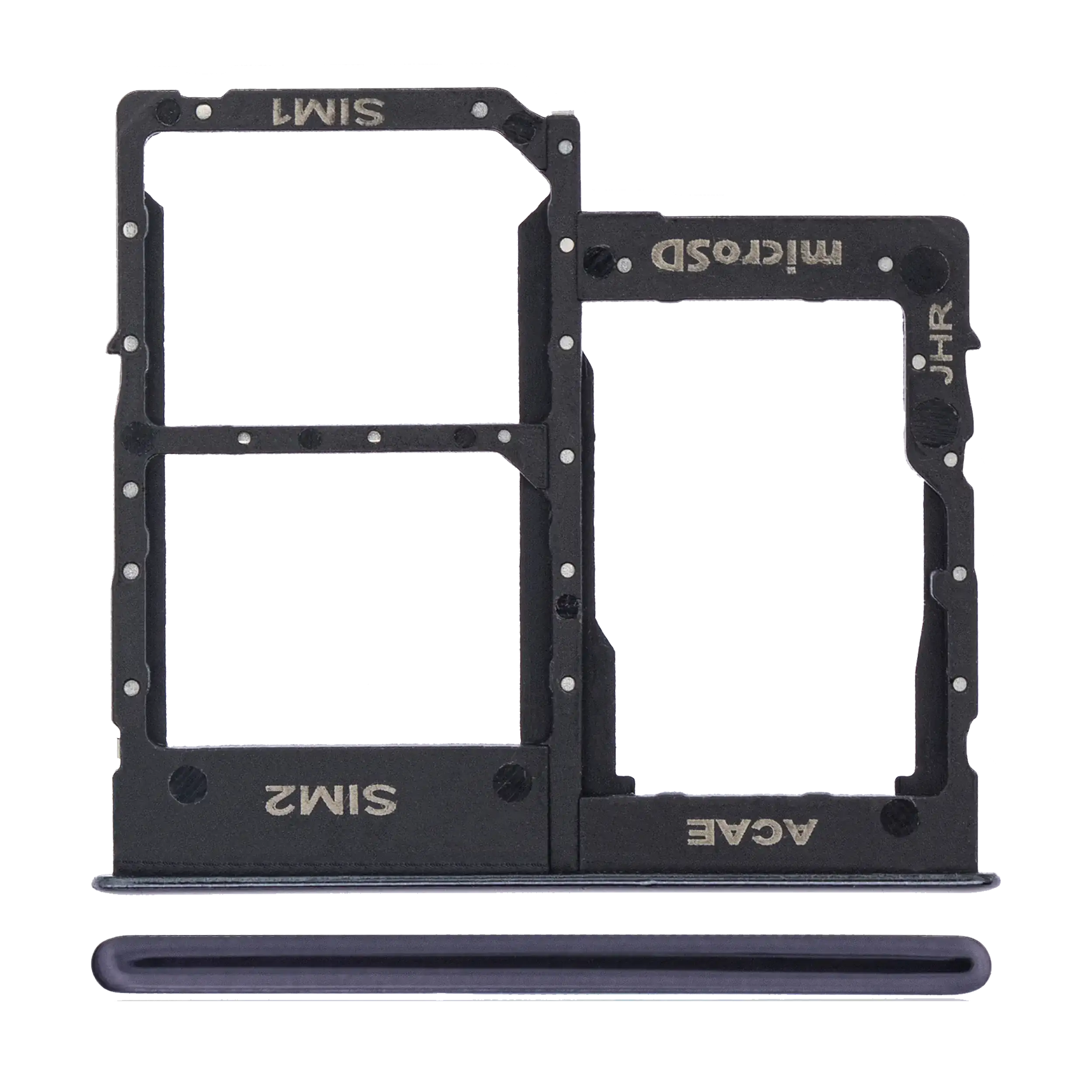 Dual Sim Card Tray Compatible For Samsung Galaxy A31 (A315 / 2020) (Prism Crush Black)