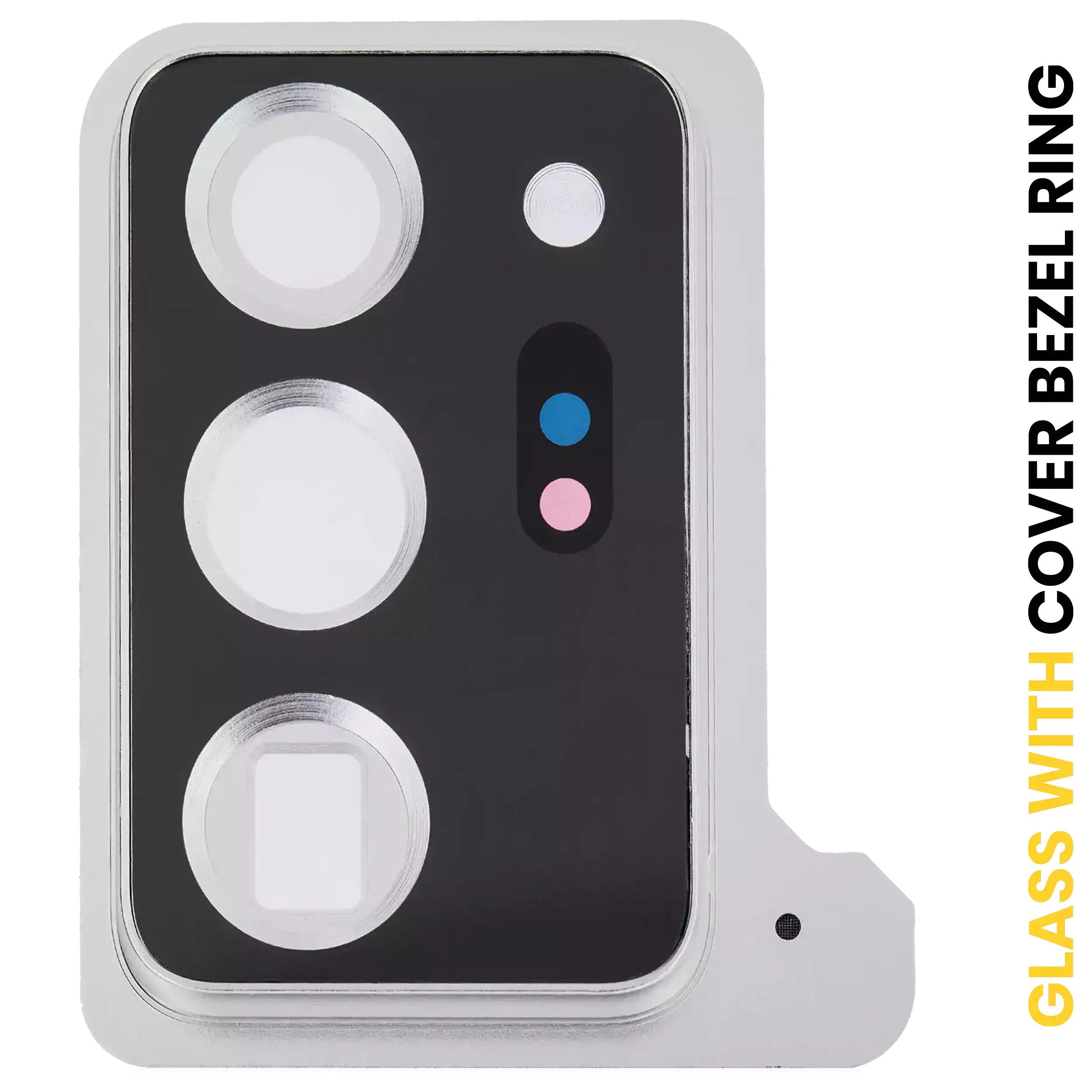 Back Camera Lens With Cover Bezel Ring Compatible For Samsung Galaxy Note 20 Ultra (Mystic White)