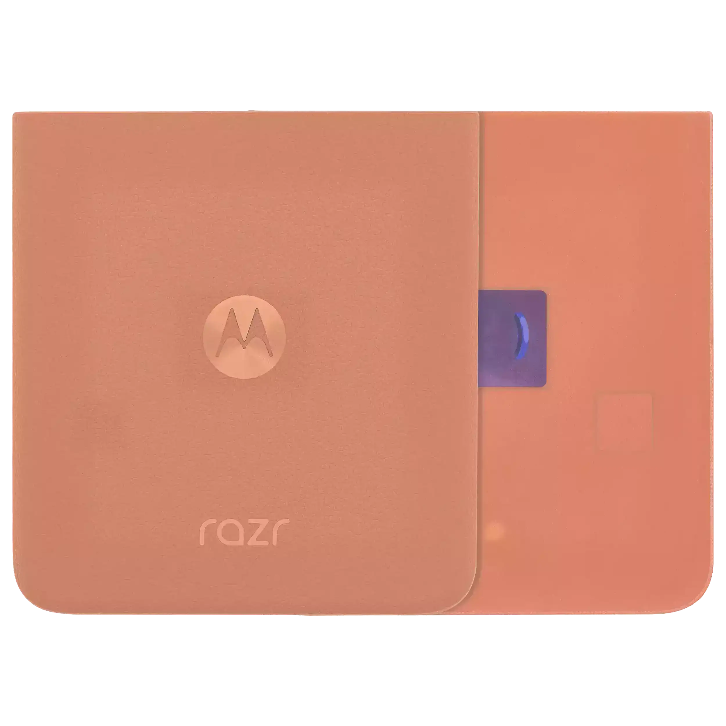 Back Cover Glass Compatible For Motorola Razr Plus / Razr 50 Ultra (Xt2451 / 2024) (Official - Not Aftermarket) (Peach Fuzz)