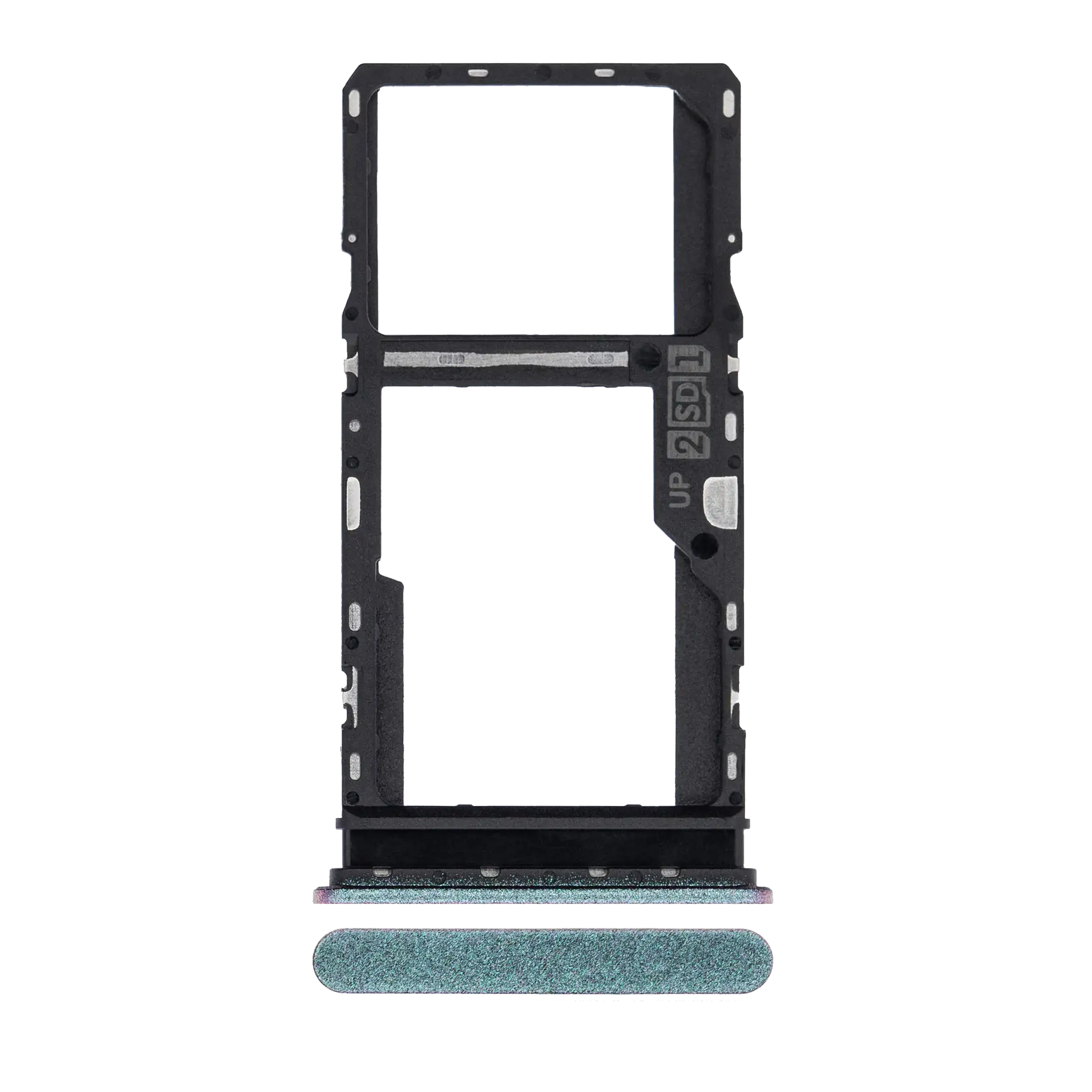 Dual Sim Card Tray Compatible For Motorola Moto G20 (Xt2128 / 2021) (Breeze Blue)