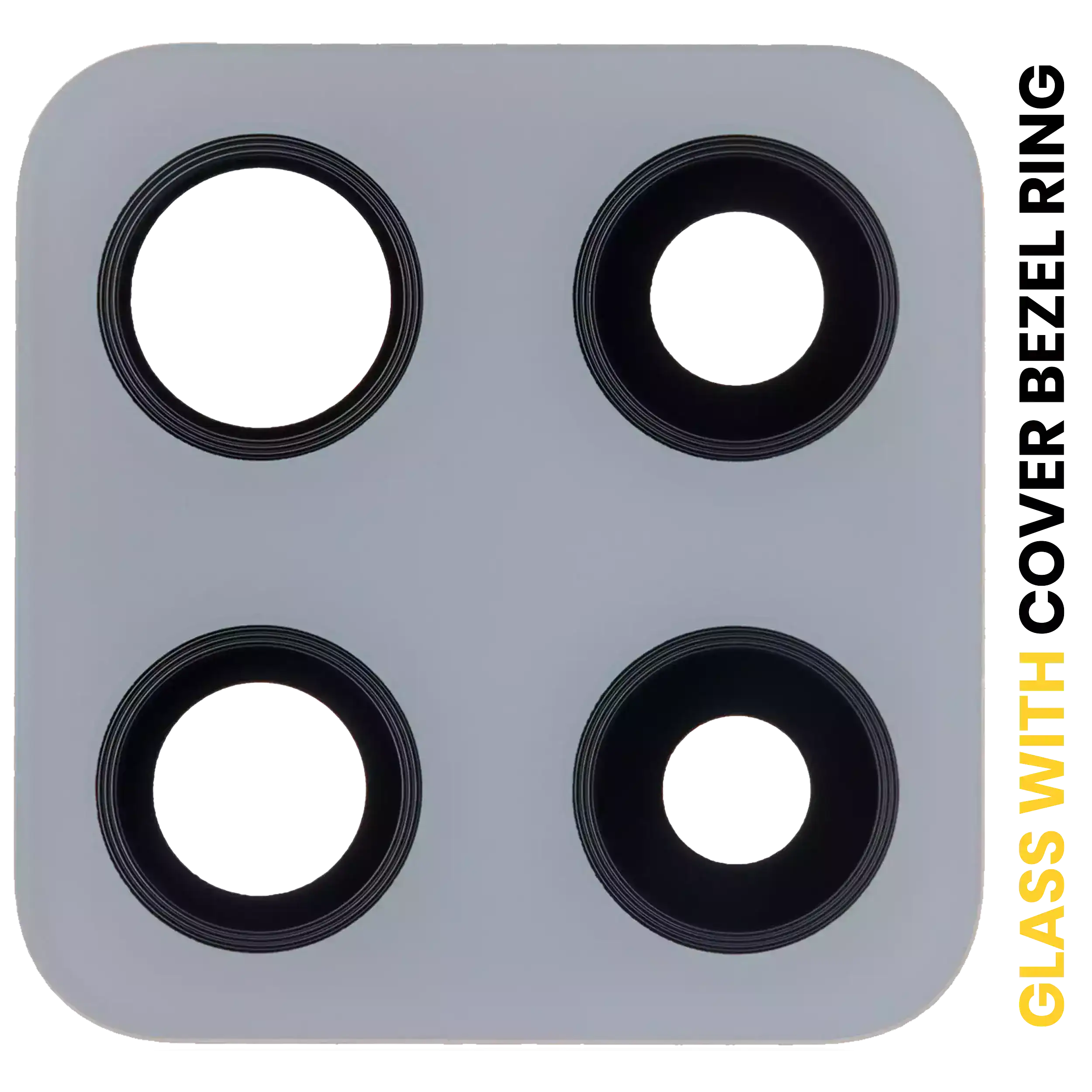 Back Camera Lens With Cover Bezel Ring Compatible For Samsung Galaxy A42 5G (A426 / 2020) (Prism Dot Gray)